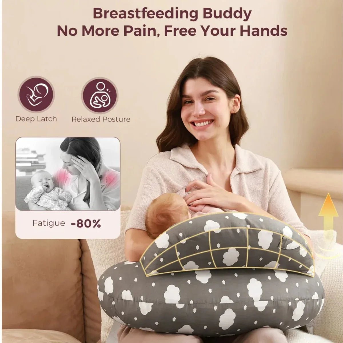 Momcozy Adjustable Nursing Pillow - mezetto ebebek ebebek