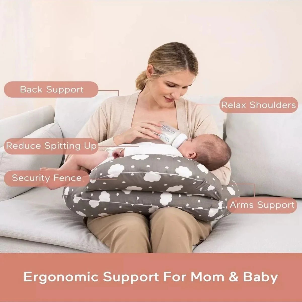 Momcozy Adjustable Nursing Pillow - mezetto ebebek ebebek