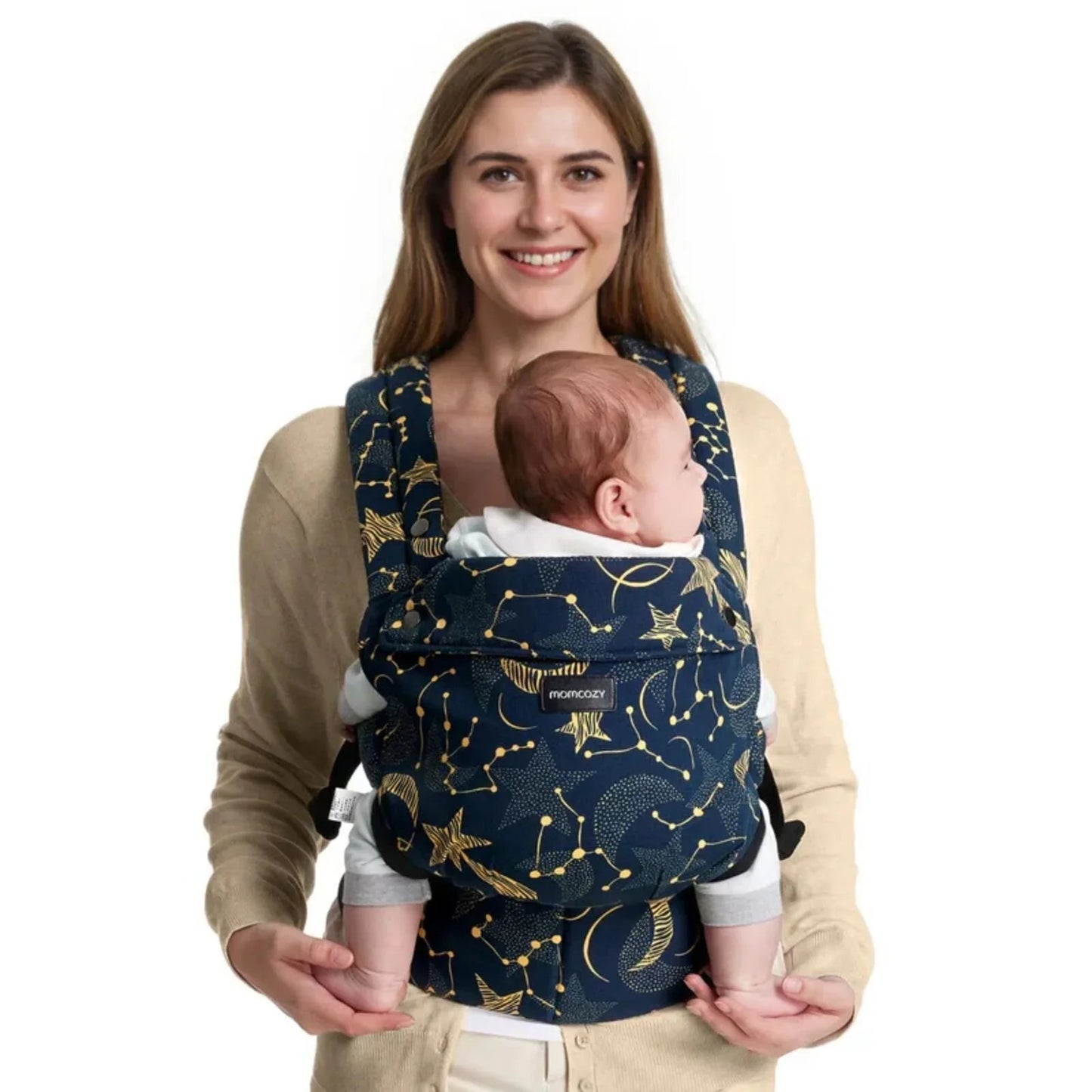 Momcozy Baby Carrier Newborn to Toddler Cotton - Starry Night - mezetto ebebek ebebek