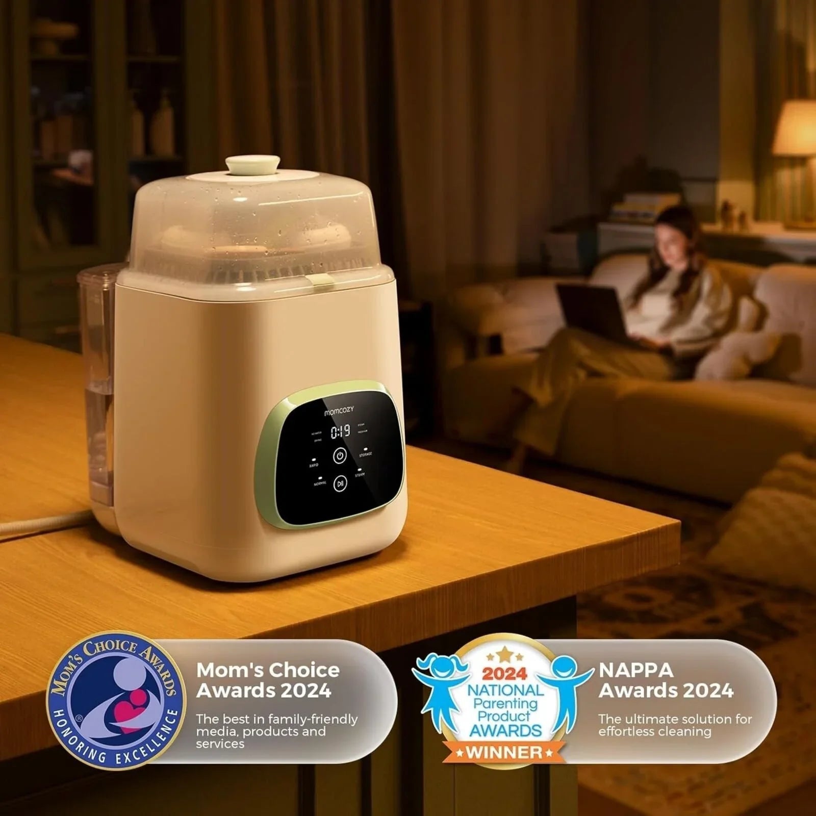 Momcozy KleanPal Pro Baby Bottle Washer & Steriliser & Dryer - mezetto ebebek ebebek