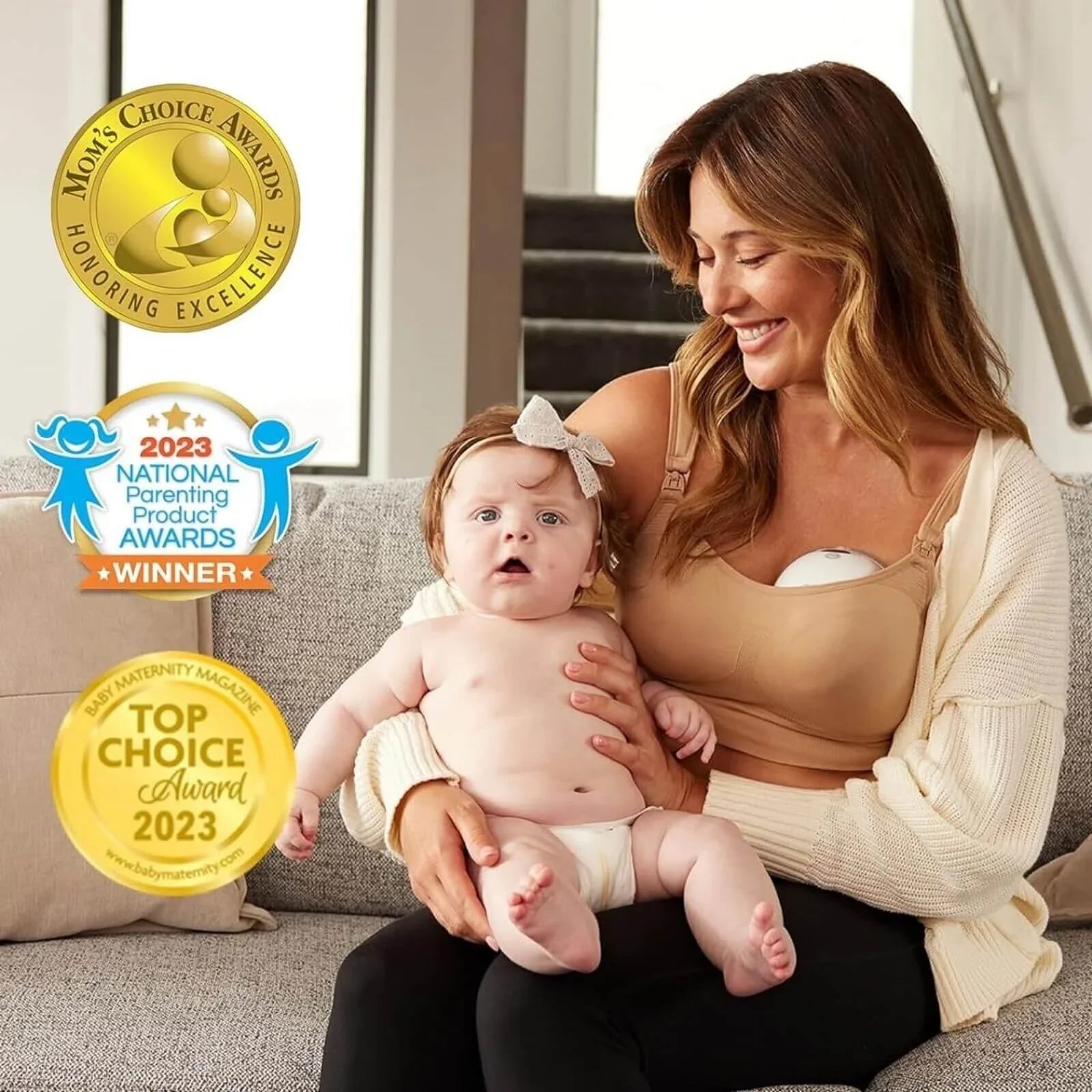 Momcozy M5 Wearable Electric Breast Pump - mezetto ebebek ebebek