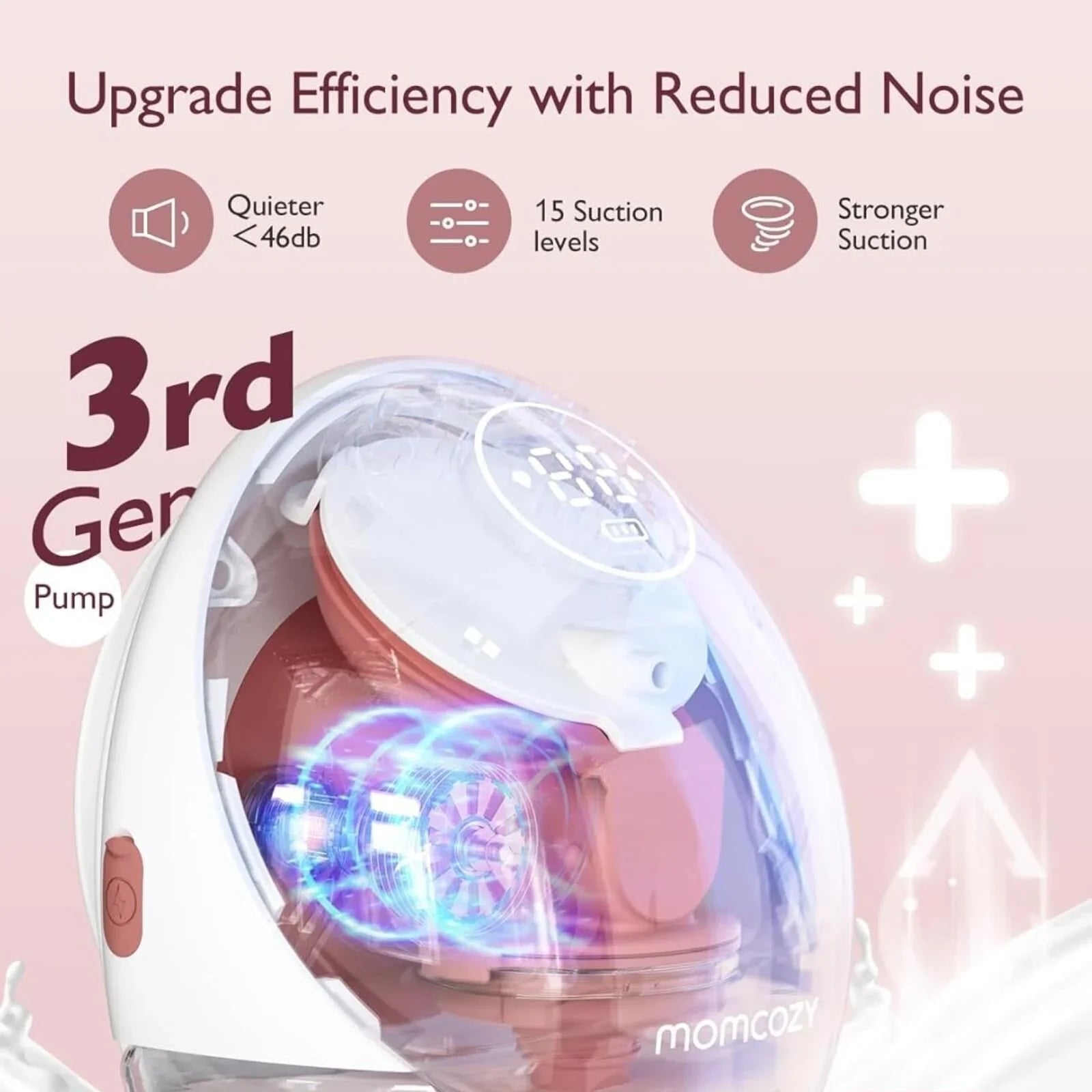 Momcozy M9 Mobile Flow Double Breast Pump - mezetto ebebek ebebek