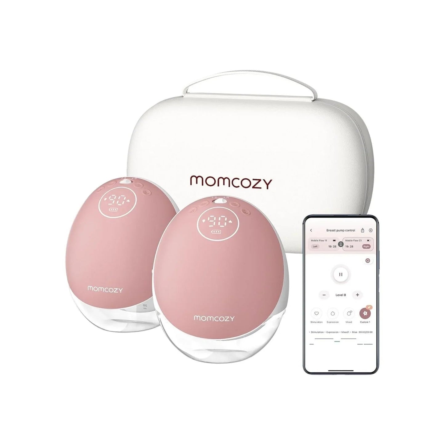 Momcozy M9 Mobile Flow Double Breast Pump - mezetto ebebek ebebek