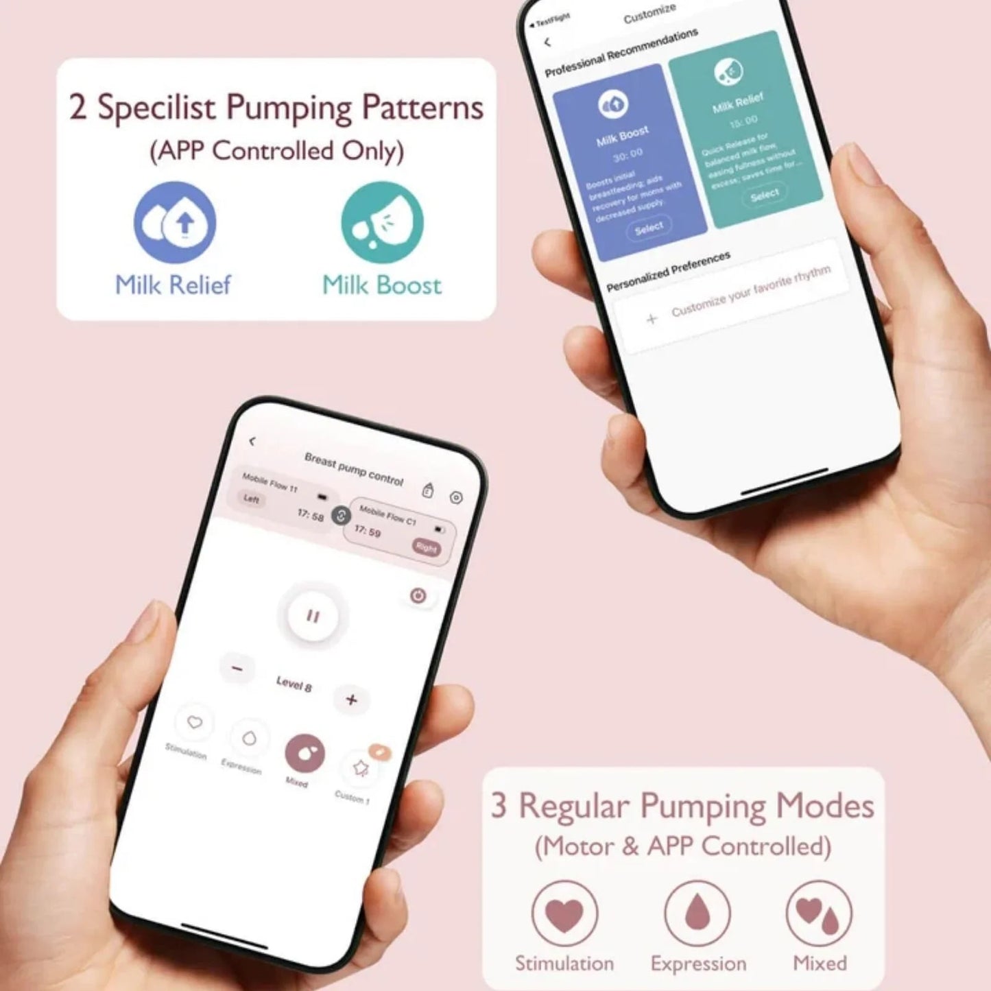 Momcozy M9 Mobile Flow Double Breast Pump - mezetto ebebek ebebek