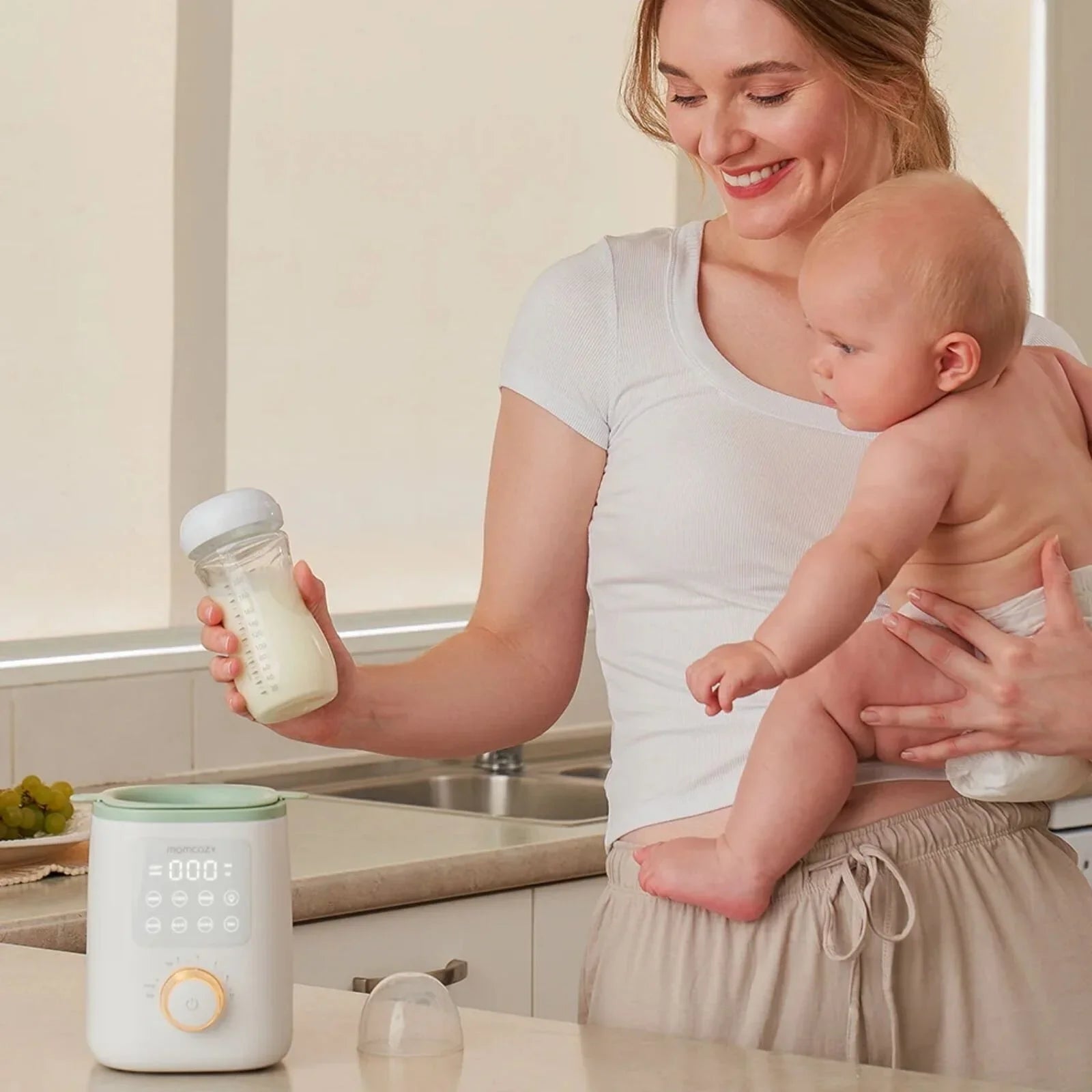 Momcozy Nutri Smart Analog Baby Bottle Warmer - mezetto ebebek ebebek