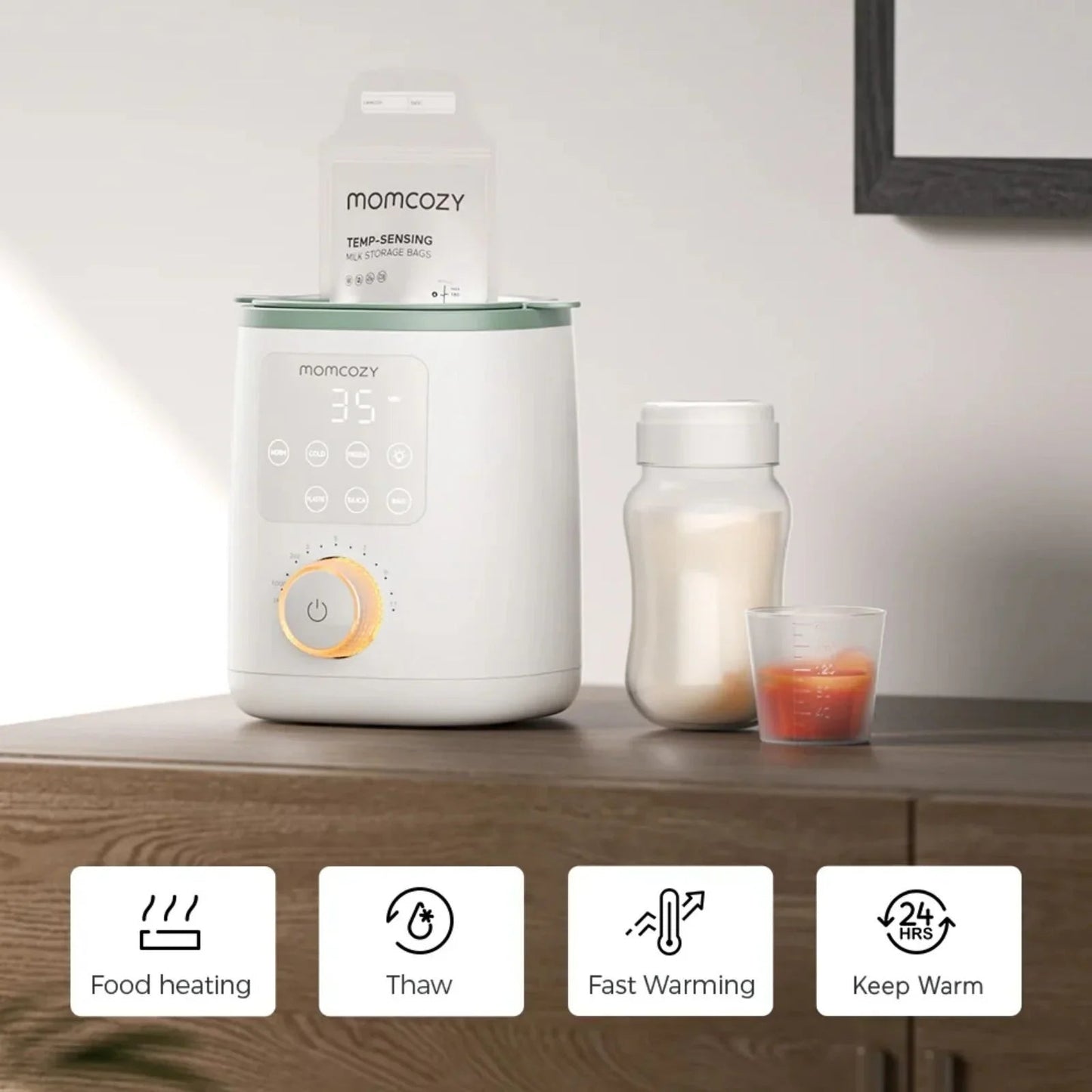 Momcozy Nutri Smart Analog Baby Bottle Warmer - mezetto ebebek ebebek