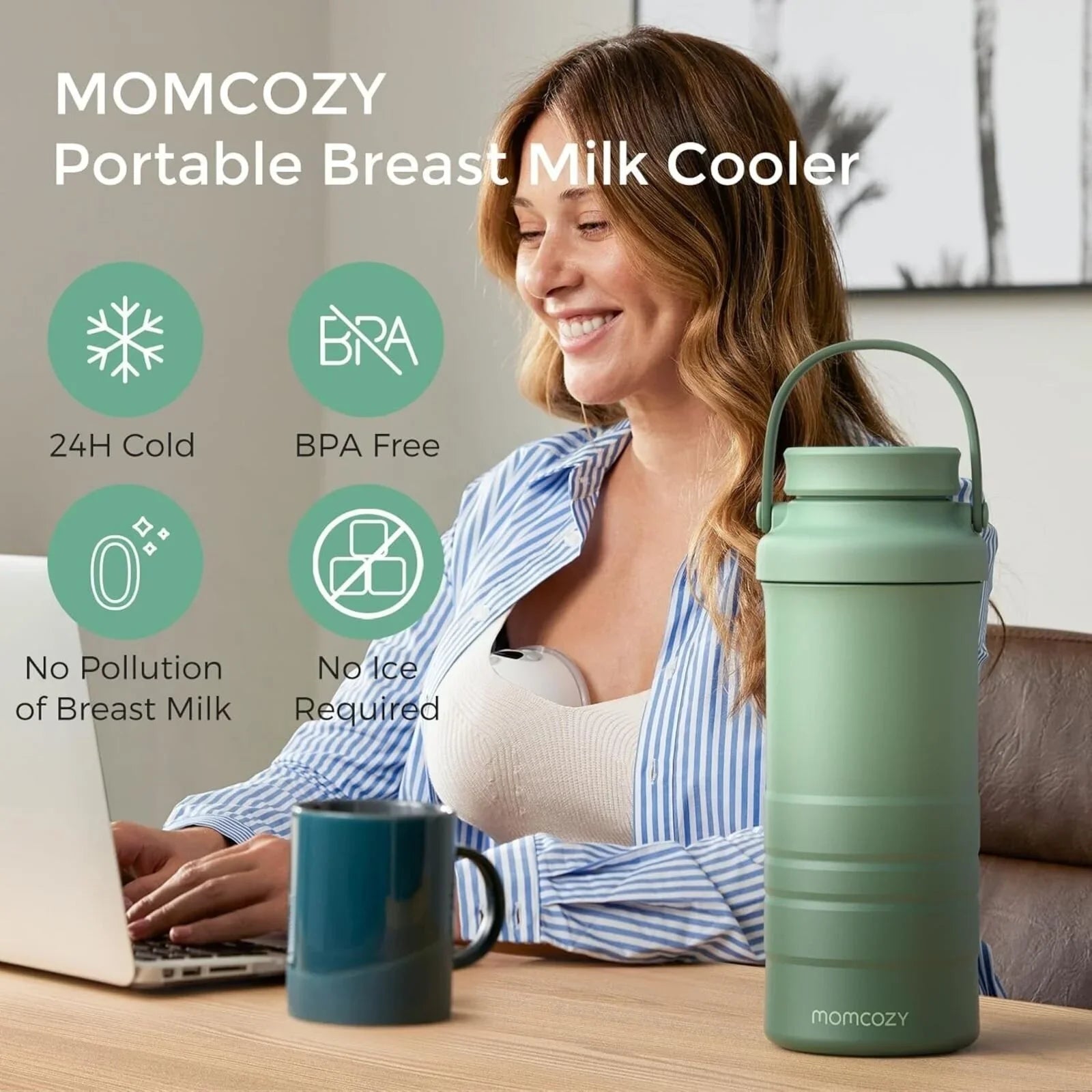 Momcozy Portable Breast Milk Cooler - mezetto ebebek ebebek