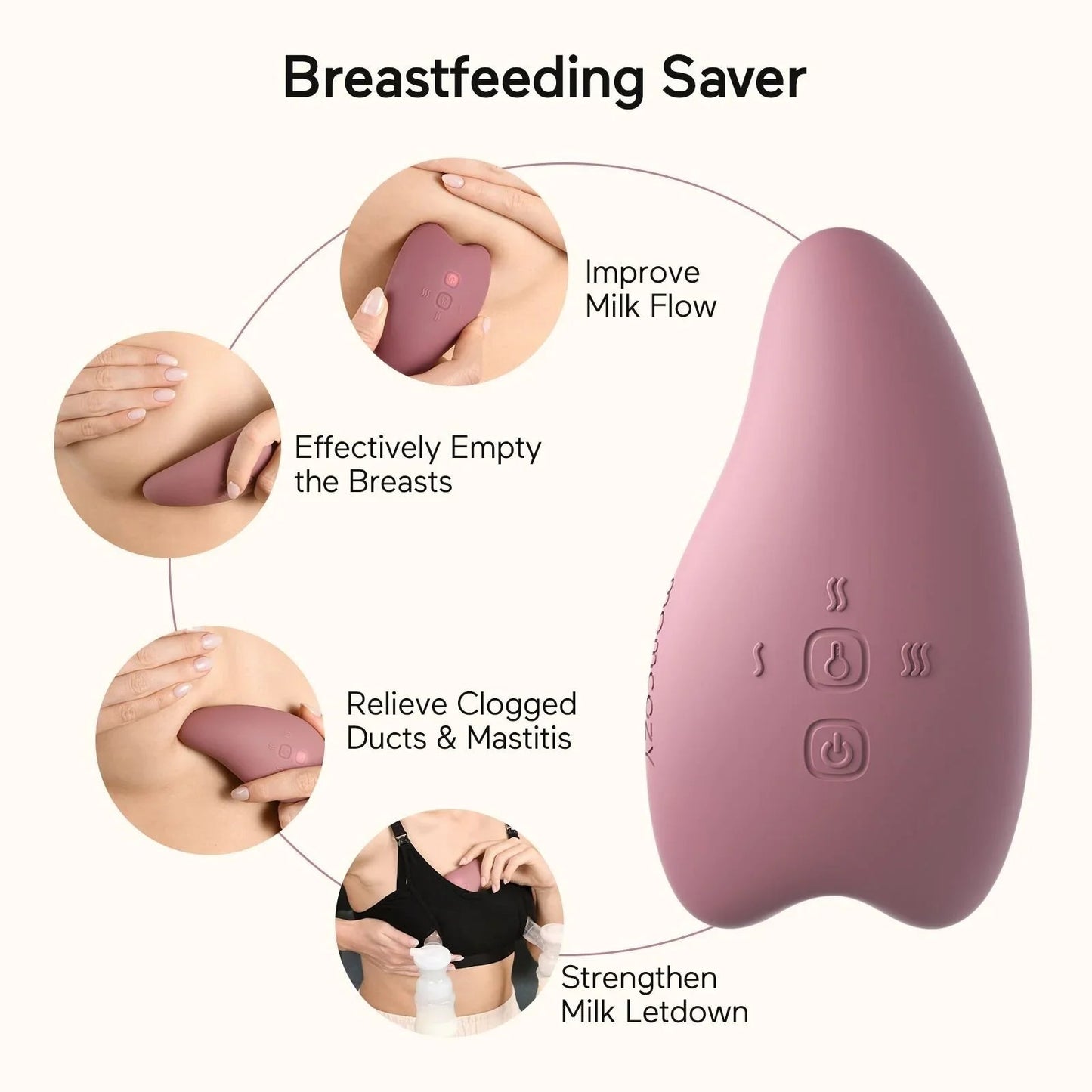 Momcozy Warming and Vibrating Lactation Massager - mezetto ebebek ebebek