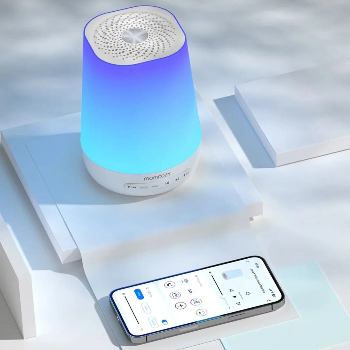 Momcozy White Noise Baby Sound Machine - mezetto ebebek ebebek