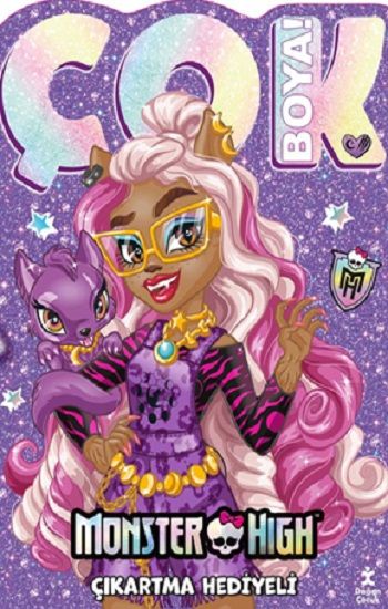 Monster High –  Çok Boya! çıkartmalı dev boyama kitabı - Doğan Çocuk Kitap