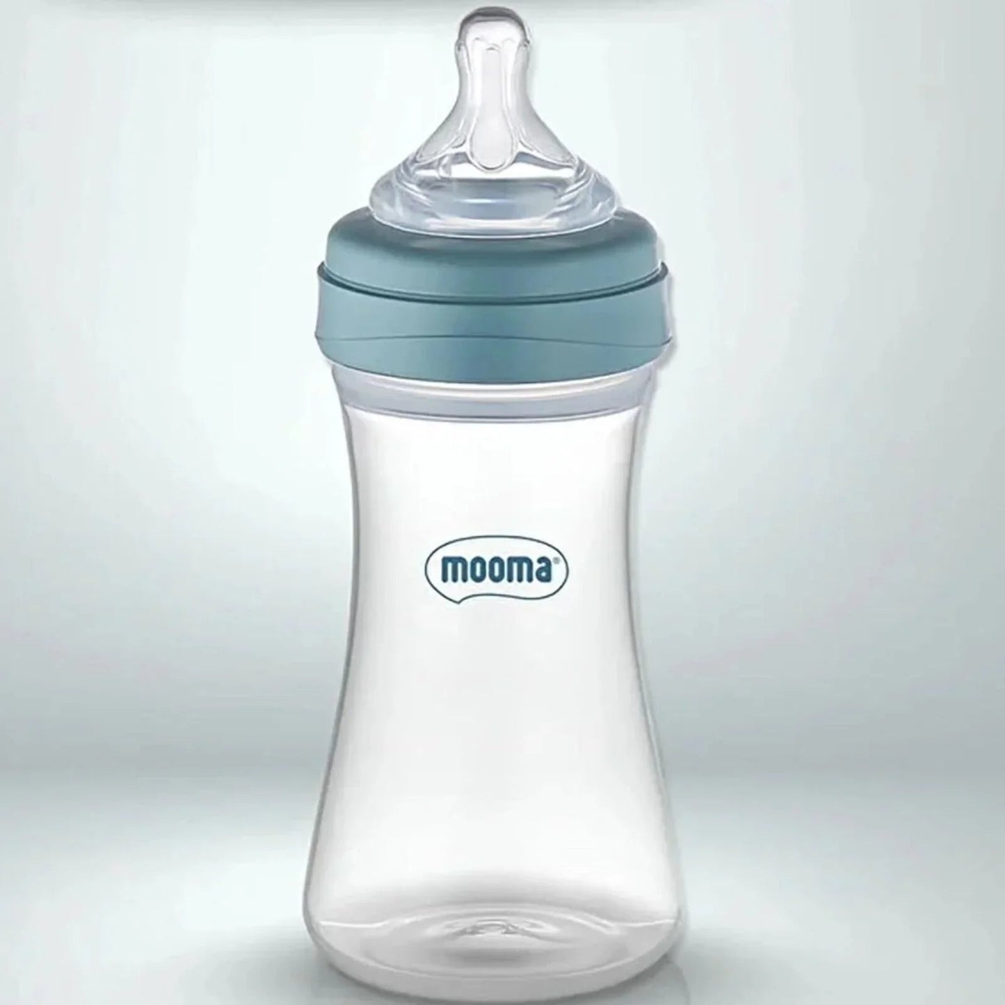 Mooma Kindy Bottle Fast Flow 18+ months 250ml - Ball Blue - mezetto ebebek ebebek
