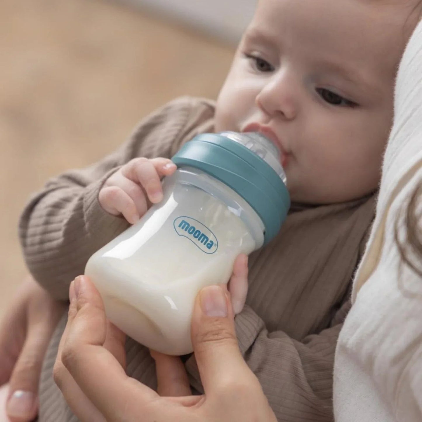 Mooma Kindy Bottle Slow Flow 0 - 6 months 150ml - Ball Bue - mezetto ebebek ebebek