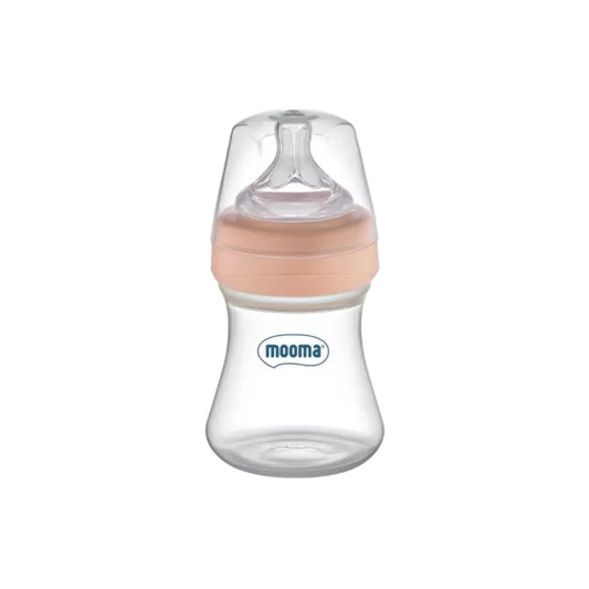 Mooma Kindy Bottle Slow Flow 0 - 6 months 150ml - Old Rose - mezetto ebebek ebebek