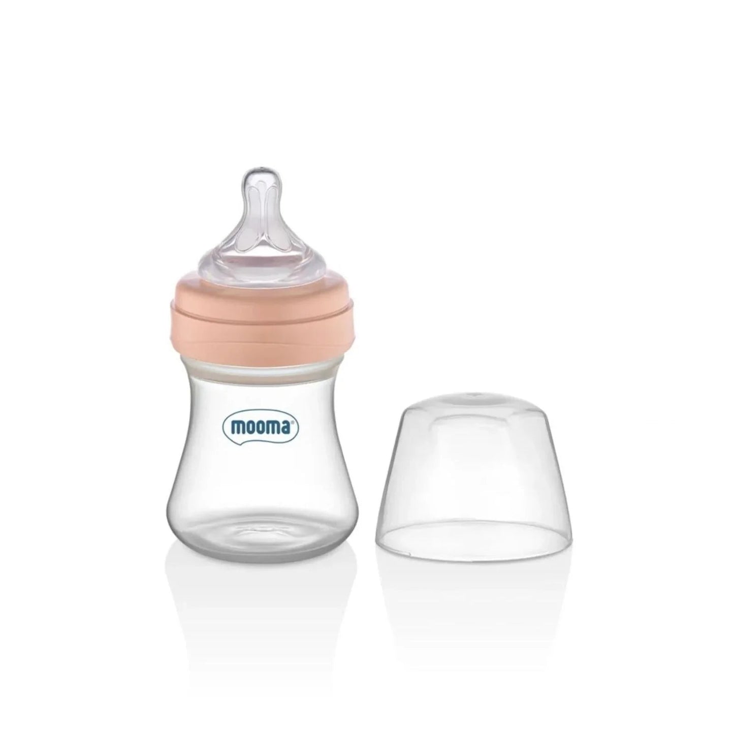 Mooma Kindy Bottle Slow Flow 0 - 6 months 150ml - Old Rose - mezetto ebebek ebebek