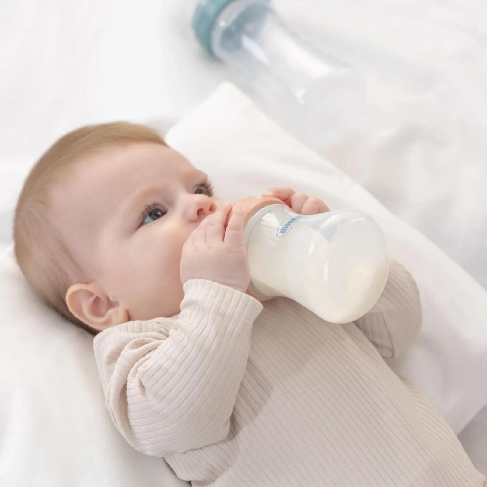Mooma Kindy Feeding Bottle Starter Set - Old Rose - mezetto ebebek ebebek