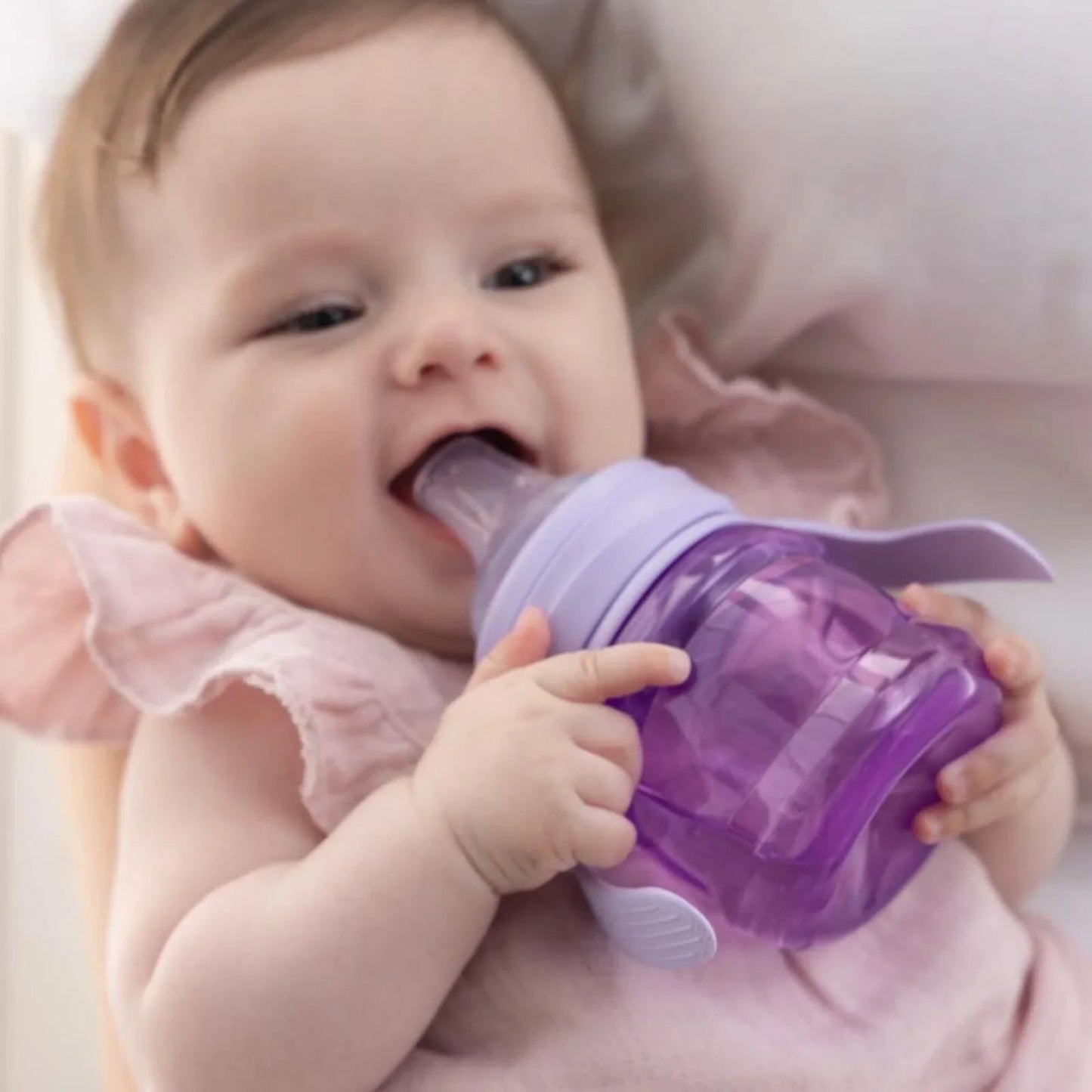 Mooma Kindy Learner Bottle 200ml - Purple - mezetto ebebek ebebek