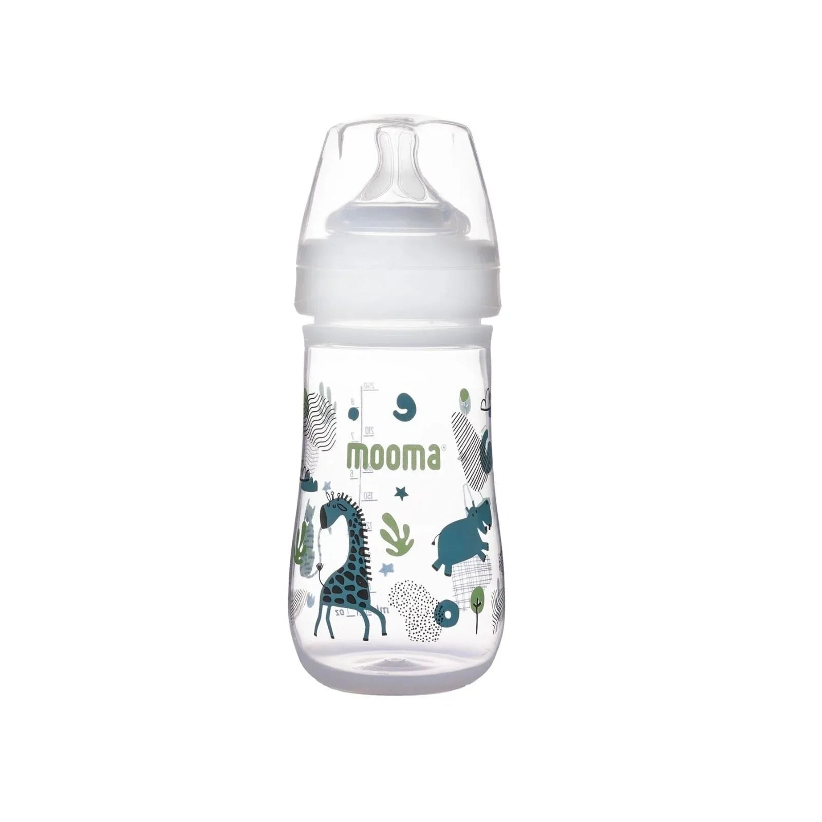 Mooma Neeko Bottle Medium Flow 6 - 18 months 250ml - Animals - mezetto ebebek ebebek
