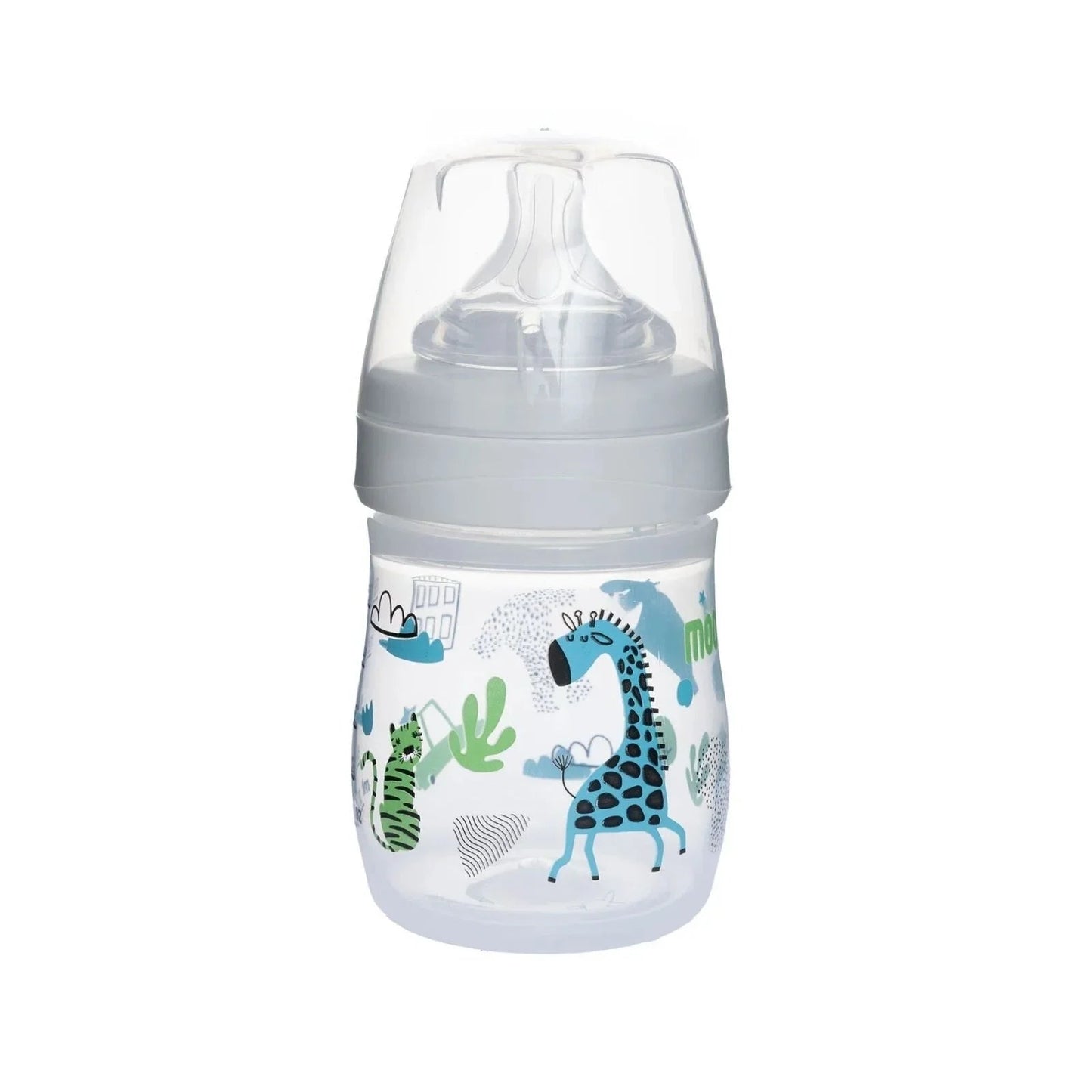 Mooma Neeko Bottle Slow Flow 0 - 6 months 150ml - Animals - mezetto ebebek ebebek