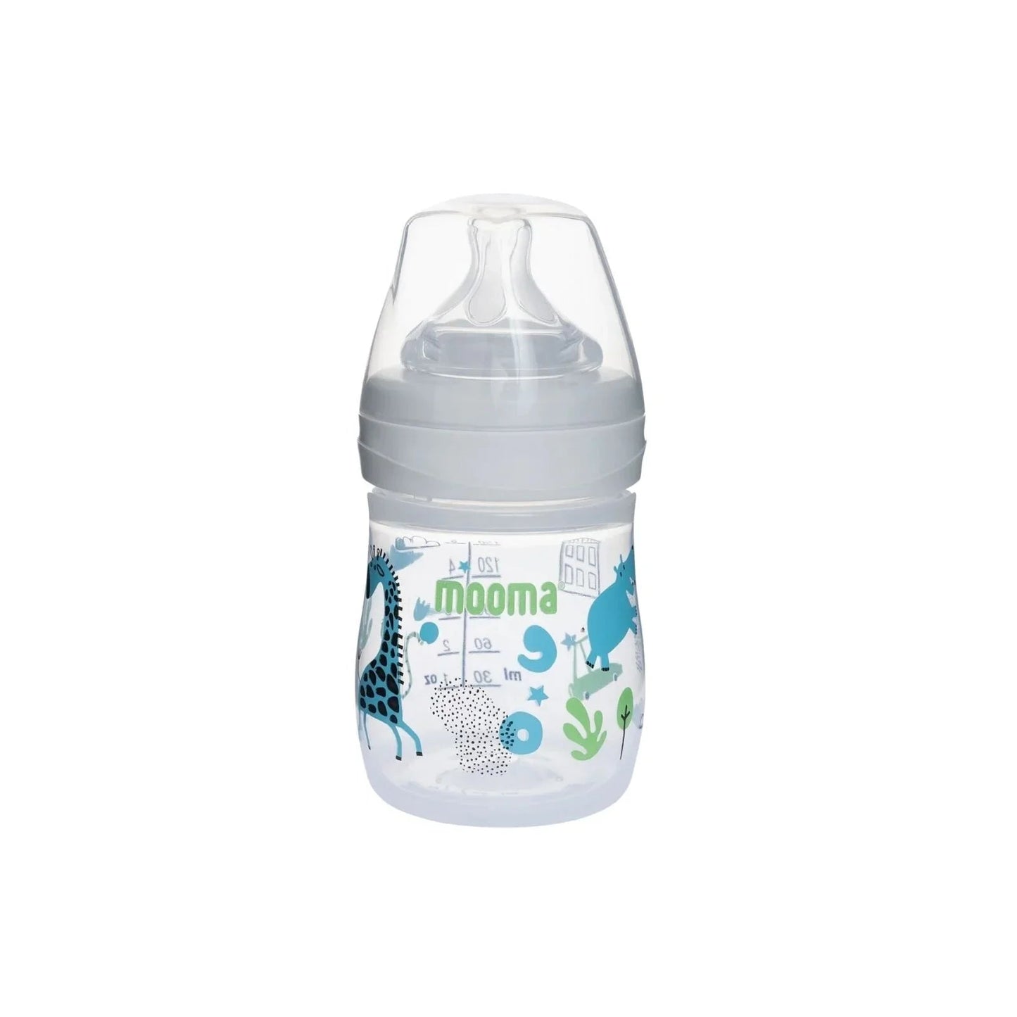 Mooma Neeko Bottle Slow Flow 0 - 6 months 150ml - Animals - mezetto ebebek ebebek