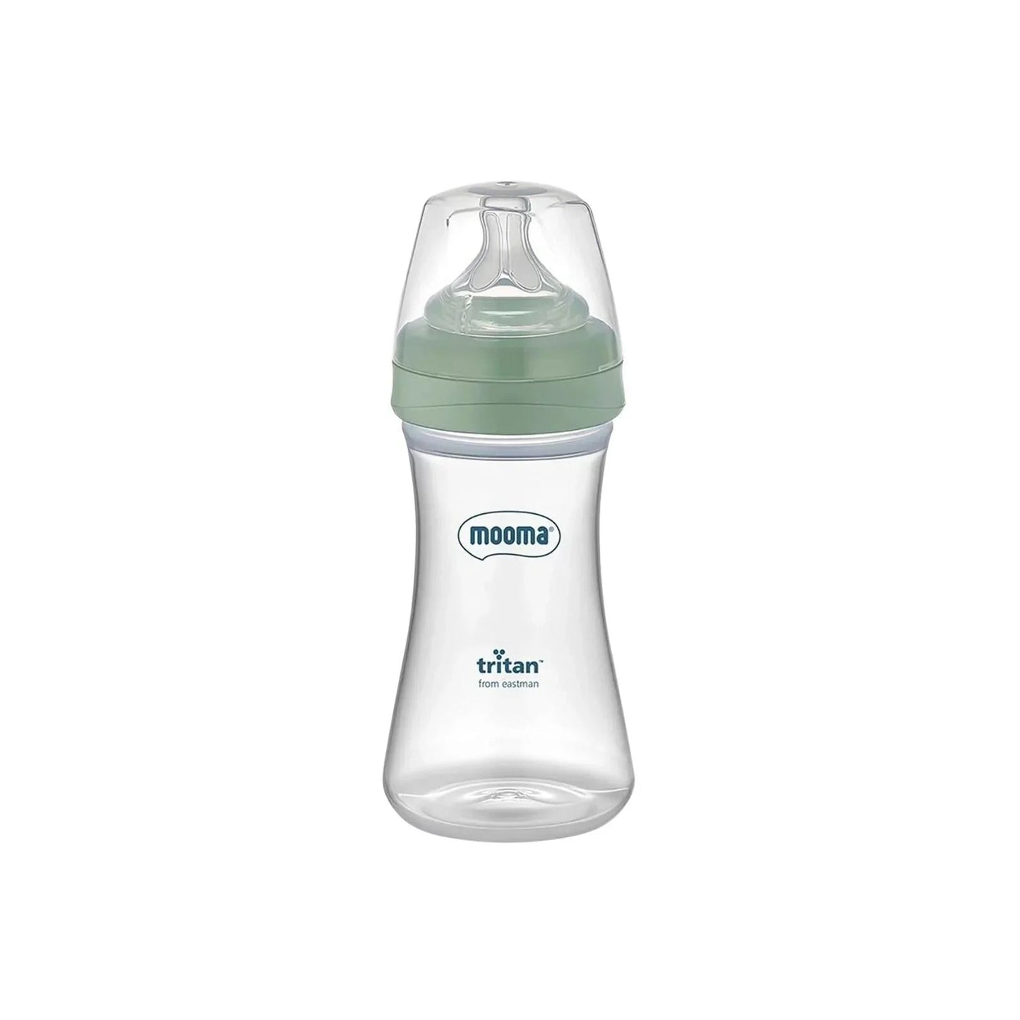 Mooma Neutra Tritan Bottle Fast Flow 18+ months 250ml - Sage Green - mezetto ebebek ebebek