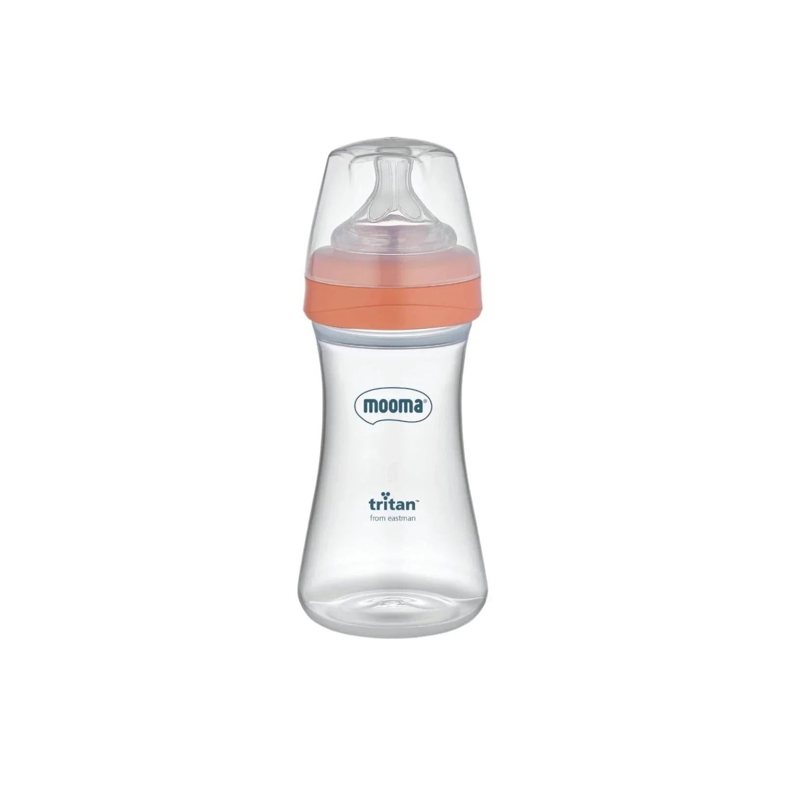 Mooma Neutra Tritan Bottle Medium Flow 6 - 18 months 250ml - Coral Pink - mezetto ebebek ebebek