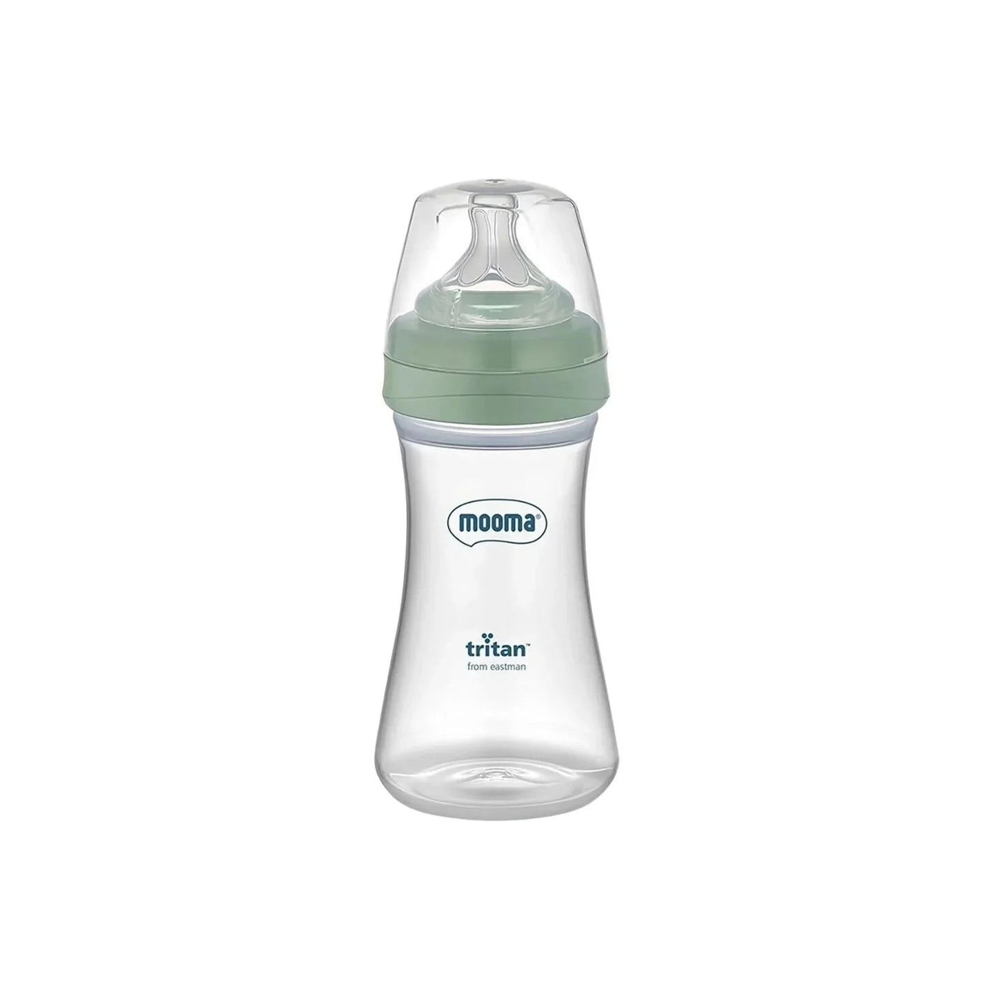 Mooma Neutra Tritan Bottle Medium Flow 6 - 18 months 250ml - Sage Green - mezetto ebebek ebebek