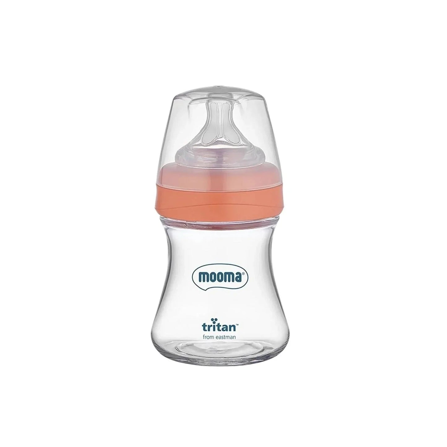 Mooma Neutra Tritan Bottle Slow Flow 0 - 6 months 150ml - Coral Pink - mezetto ebebek ebebek