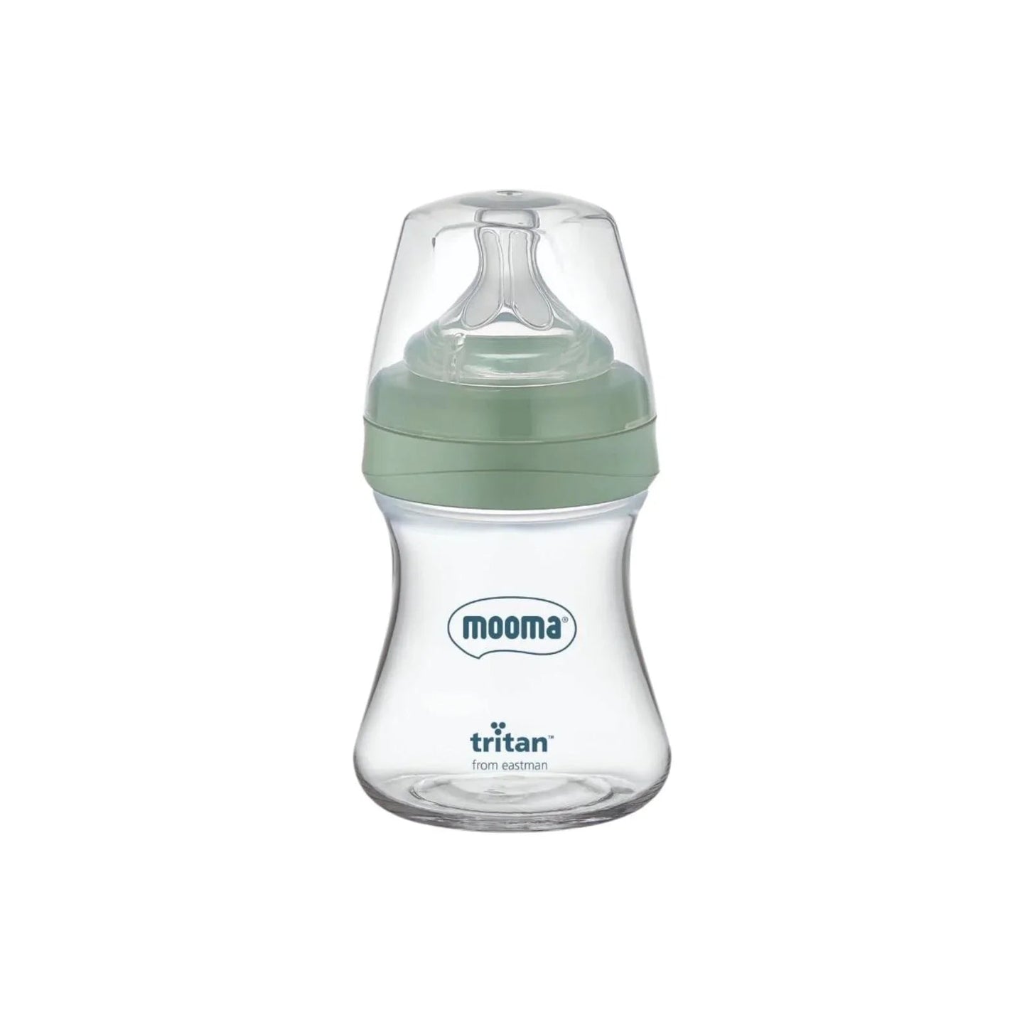 Mooma Neutra Tritan Bottle Slow Flow 0 - 6 months 150ml - Sage Green - mezetto ebebek ebebek