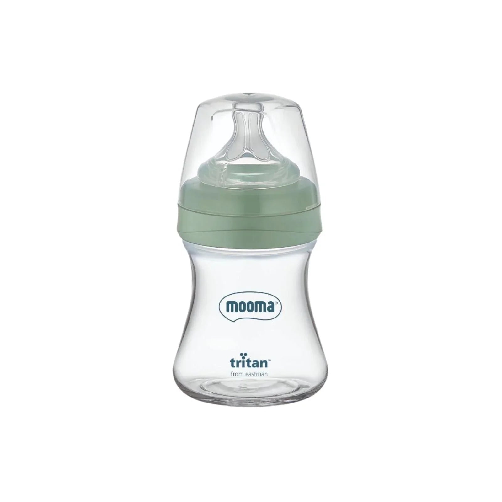 Mooma Neutra Tritan Bottle Slow Flow 0 - 6 months 150ml - Sage Green - mezetto ebebek ebebek