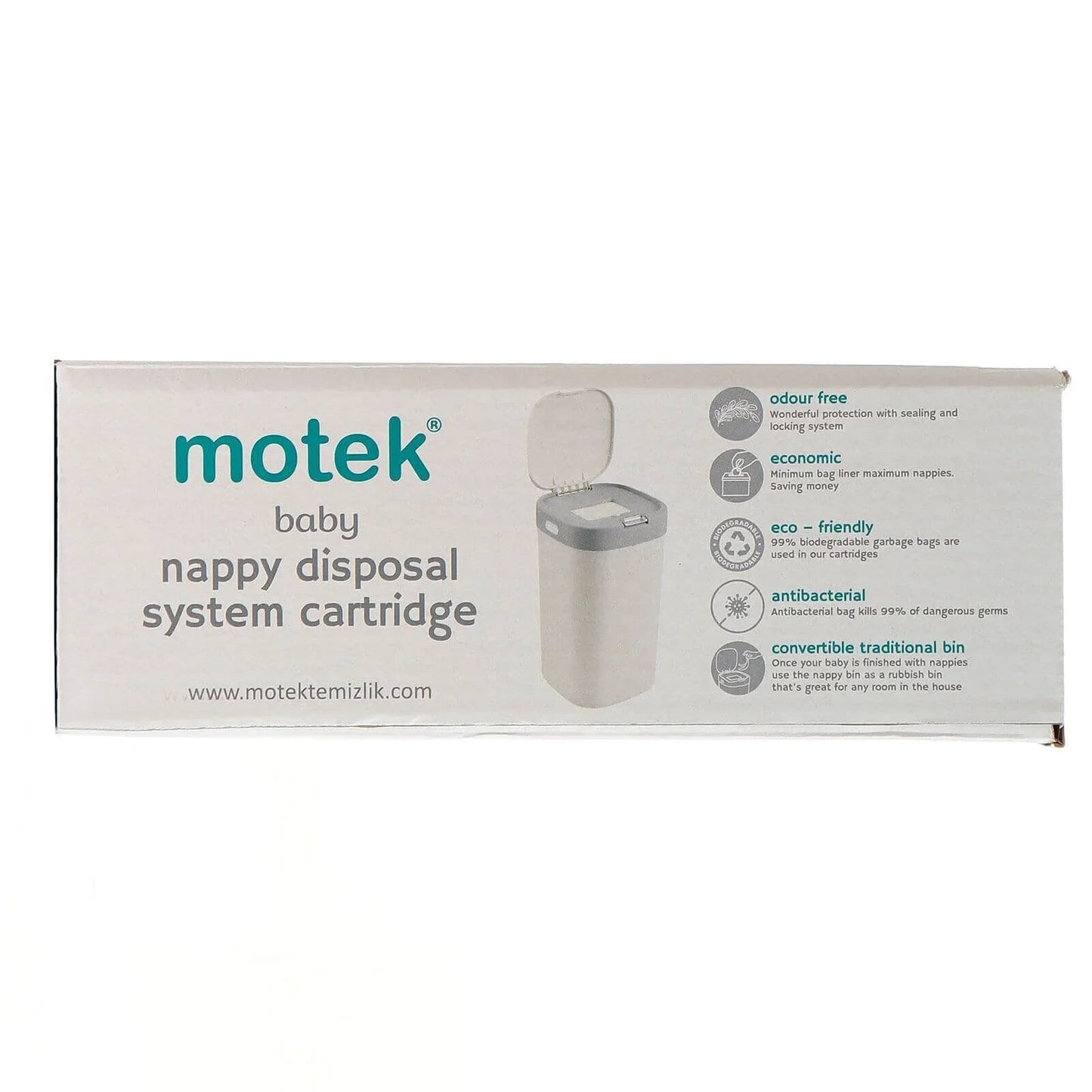 Motek Nappy Bin Refill Cassettes 3 pcs - mezetto ebebek ebebek