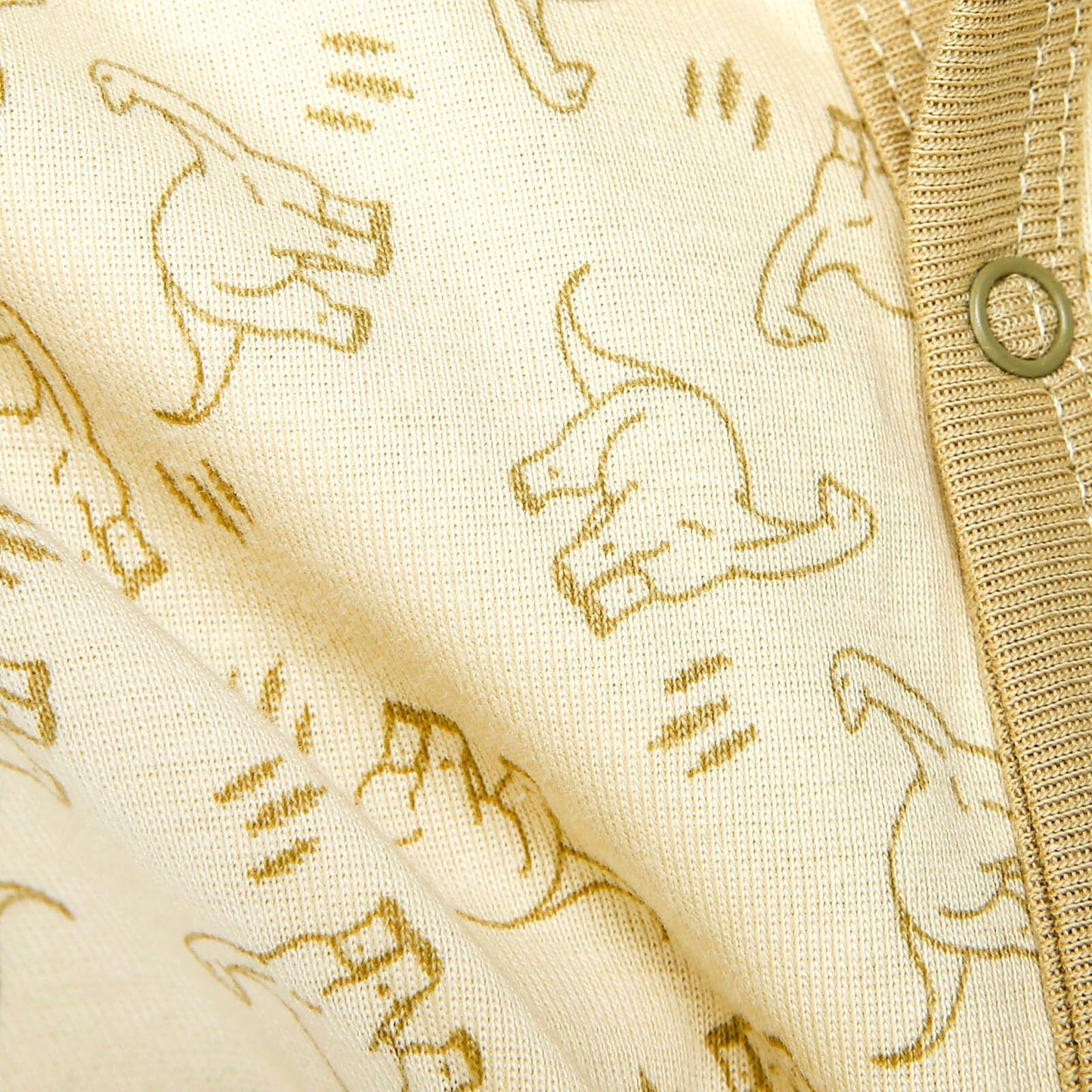 Motherlove Newborn Organic Footed Jumpsuit - Beige - mezetto ebebek ebebek