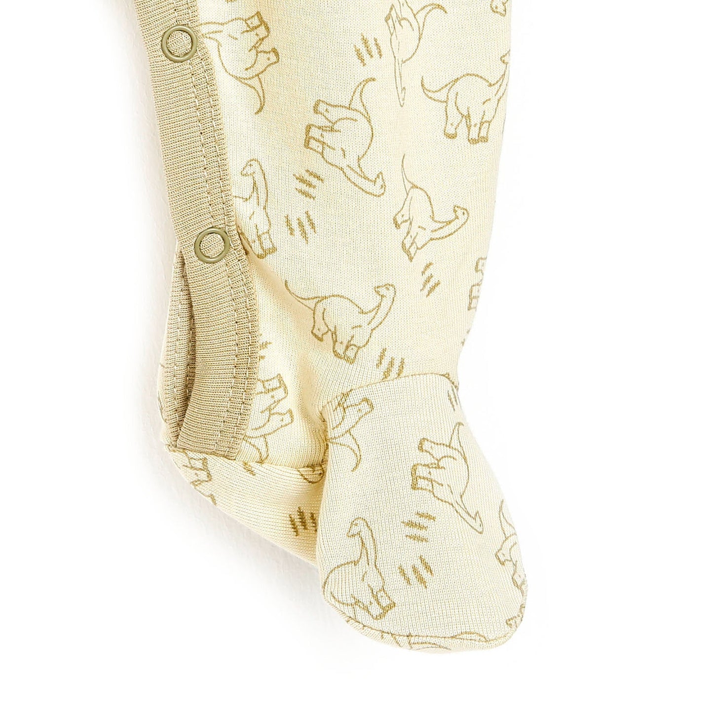 Motherlove Newborn Organic Footed Jumpsuit - Beige - mezetto ebebek ebebek