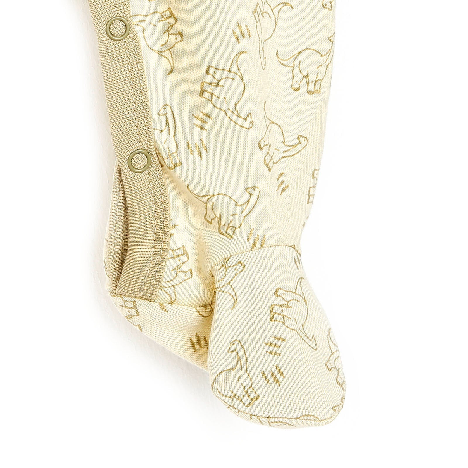 Motherlove Newborn Organic Footed Jumpsuit - Beige - mezetto ebebek ebebek