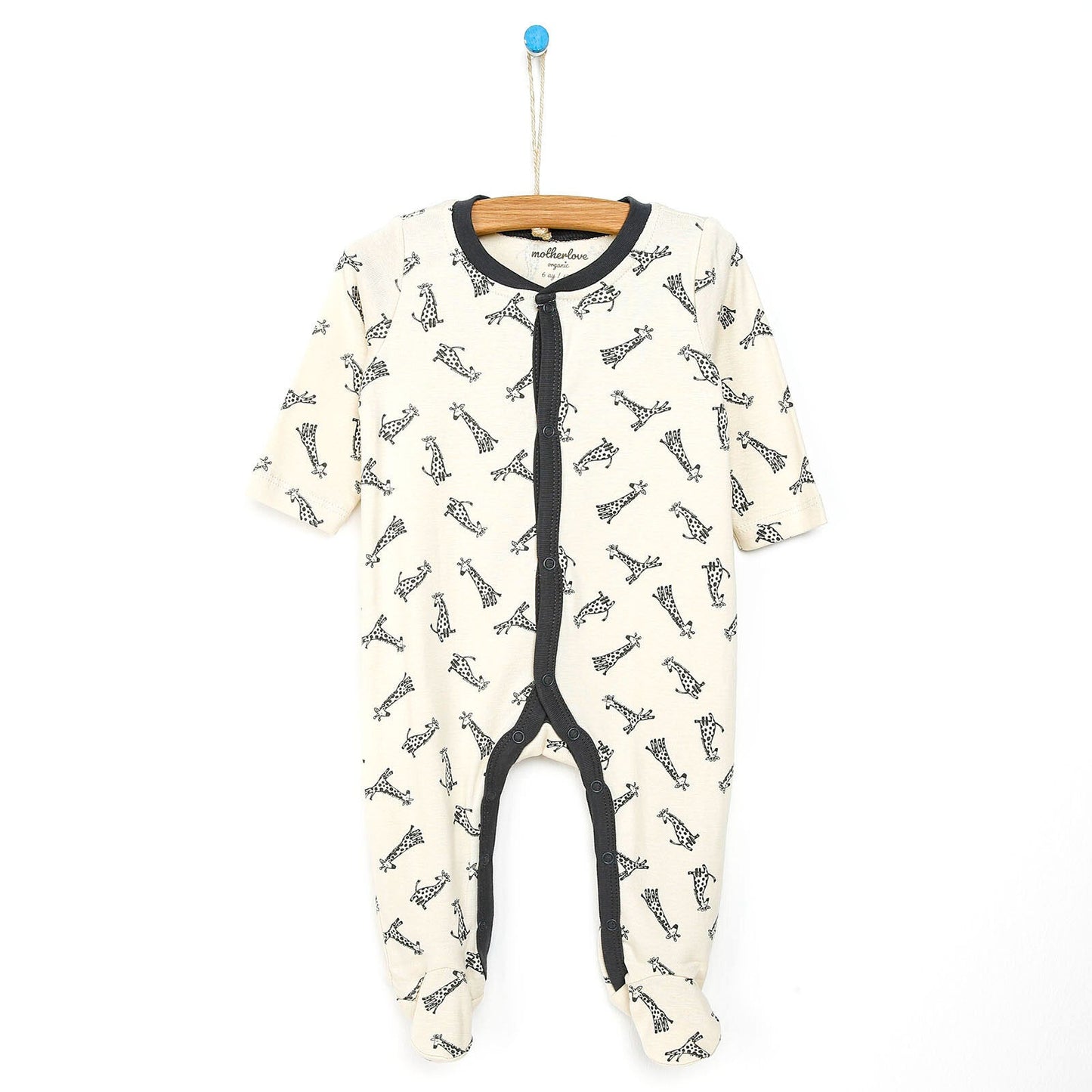 Motherlove Newborn Organic Footed Jumpsuit - Green - mezetto ebebek ebebek