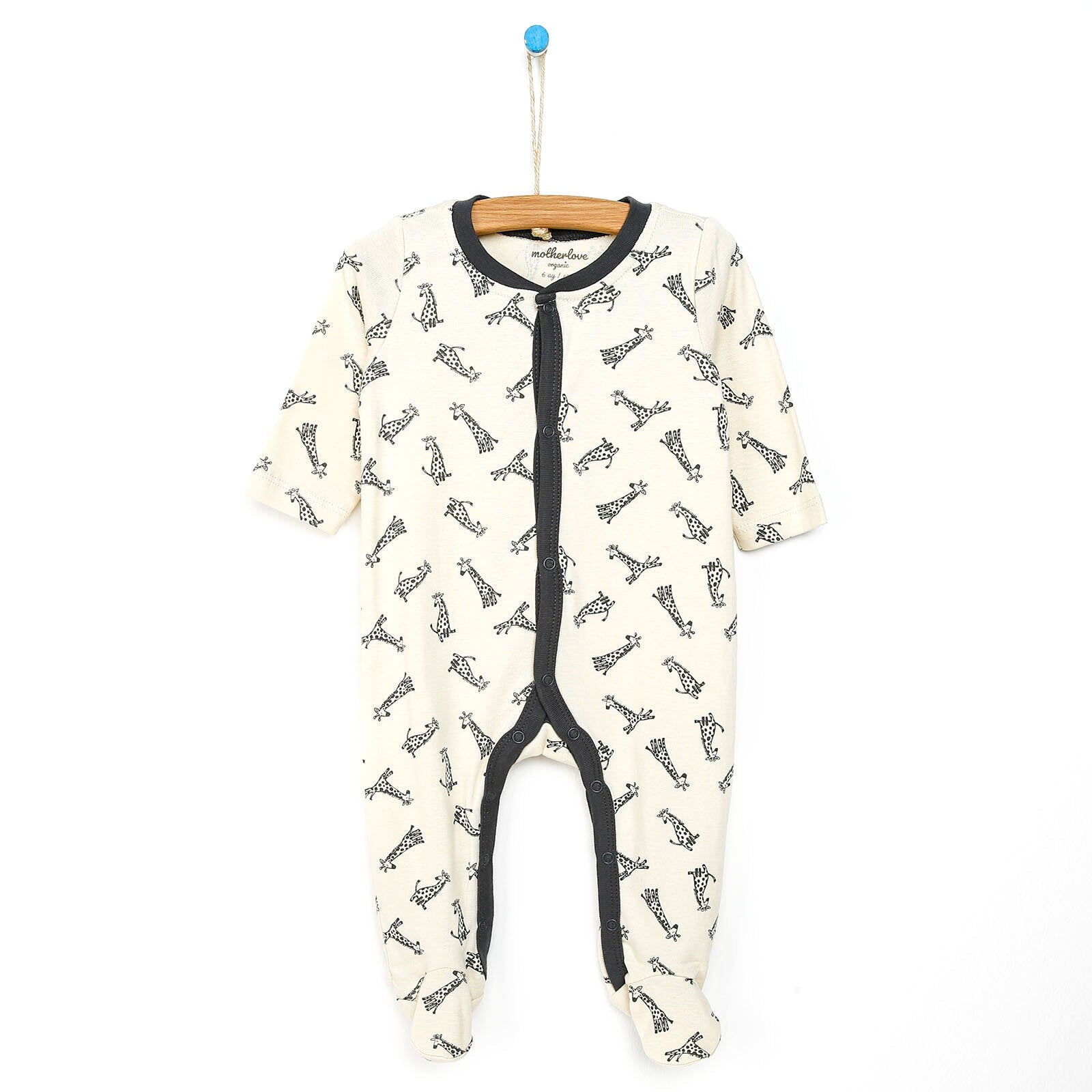 Motherlove Newborn Organic Footed Jumpsuit - Green - mezetto ebebek ebebek