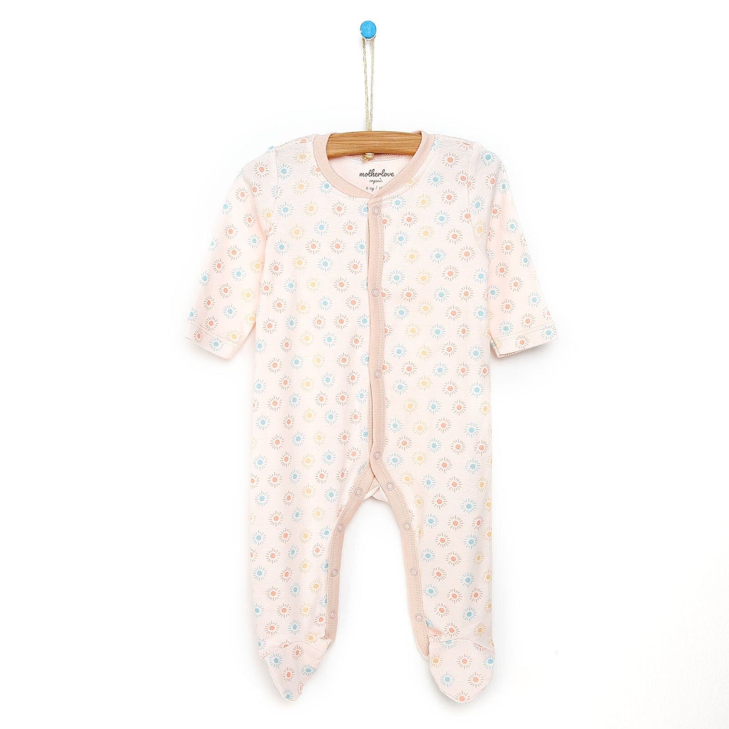 Motherlove Newborn Organic Footed Jumpsuit - Purple - mezetto ebebek ebebek