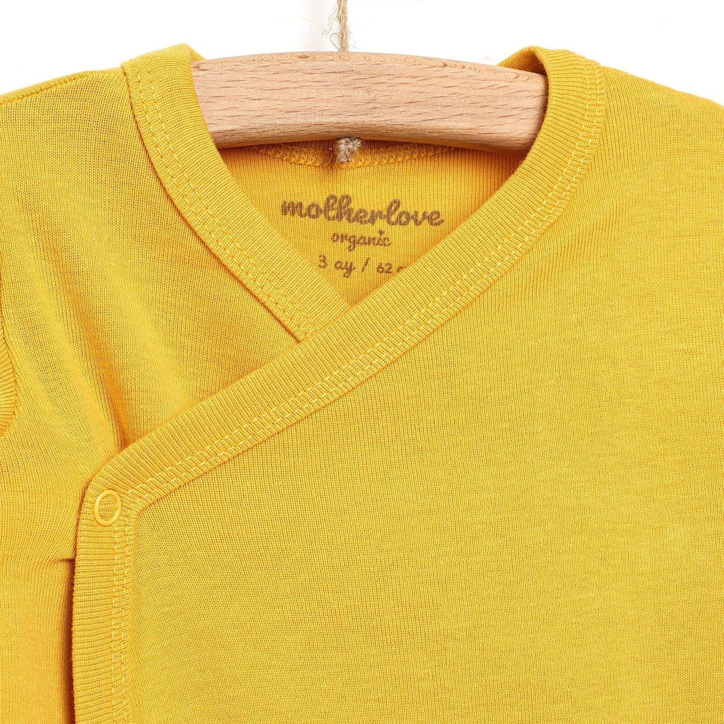 Motherlove Newborn Organic Sleeve Bodysuit - Bronze - mezetto ebebek ebebek