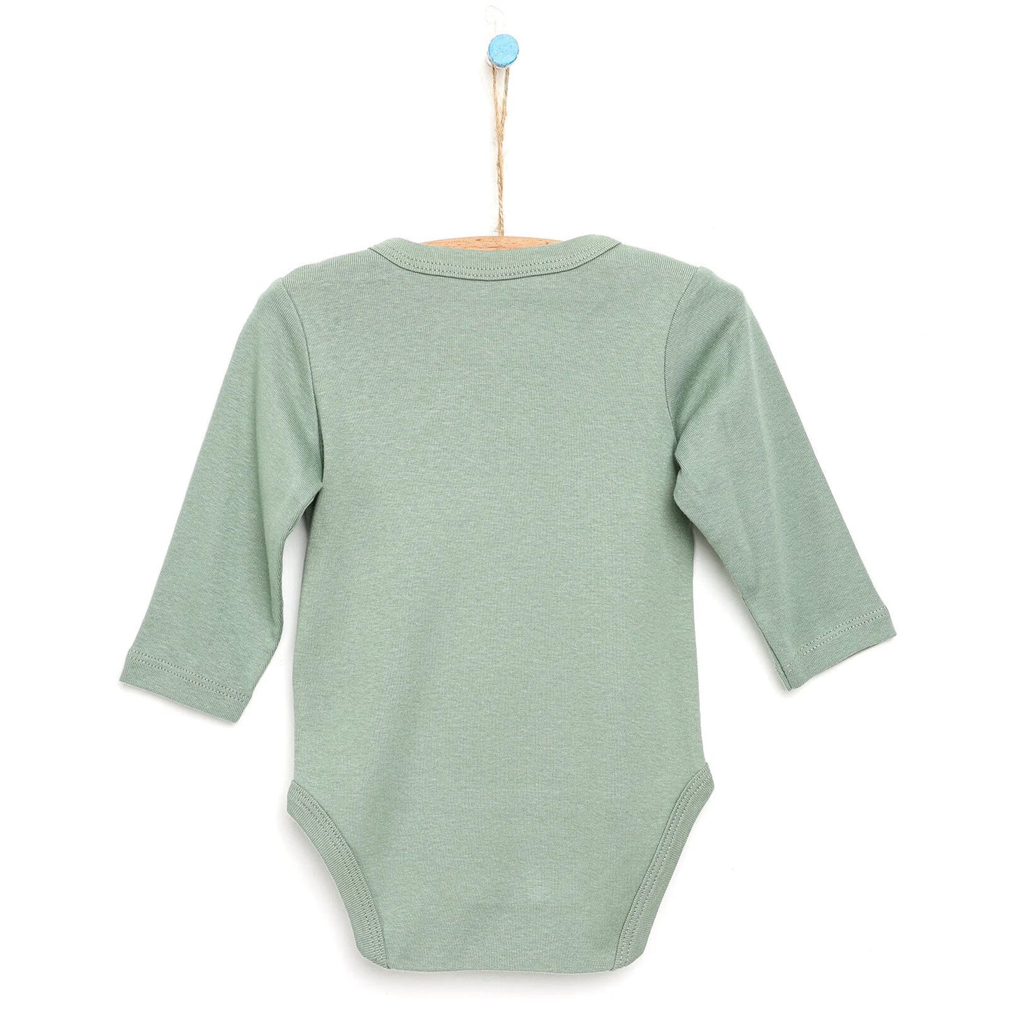 Motherlove Newborn Organic Sleeve Bodysuit - Dark Green - mezetto ebebek ebebek