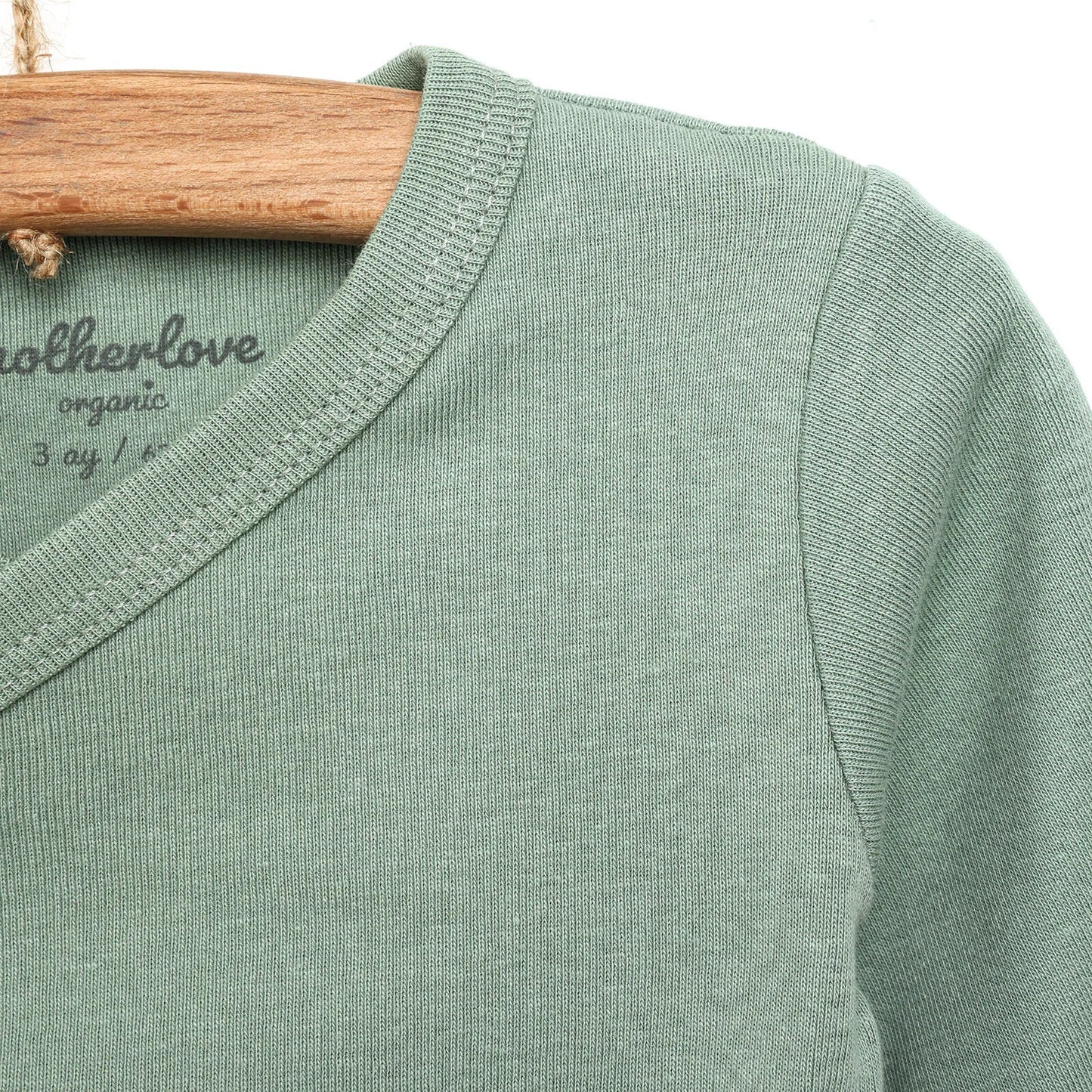 Motherlove Newborn Organic Sleeve Bodysuit - Dark Green - mezetto ebebek ebebek