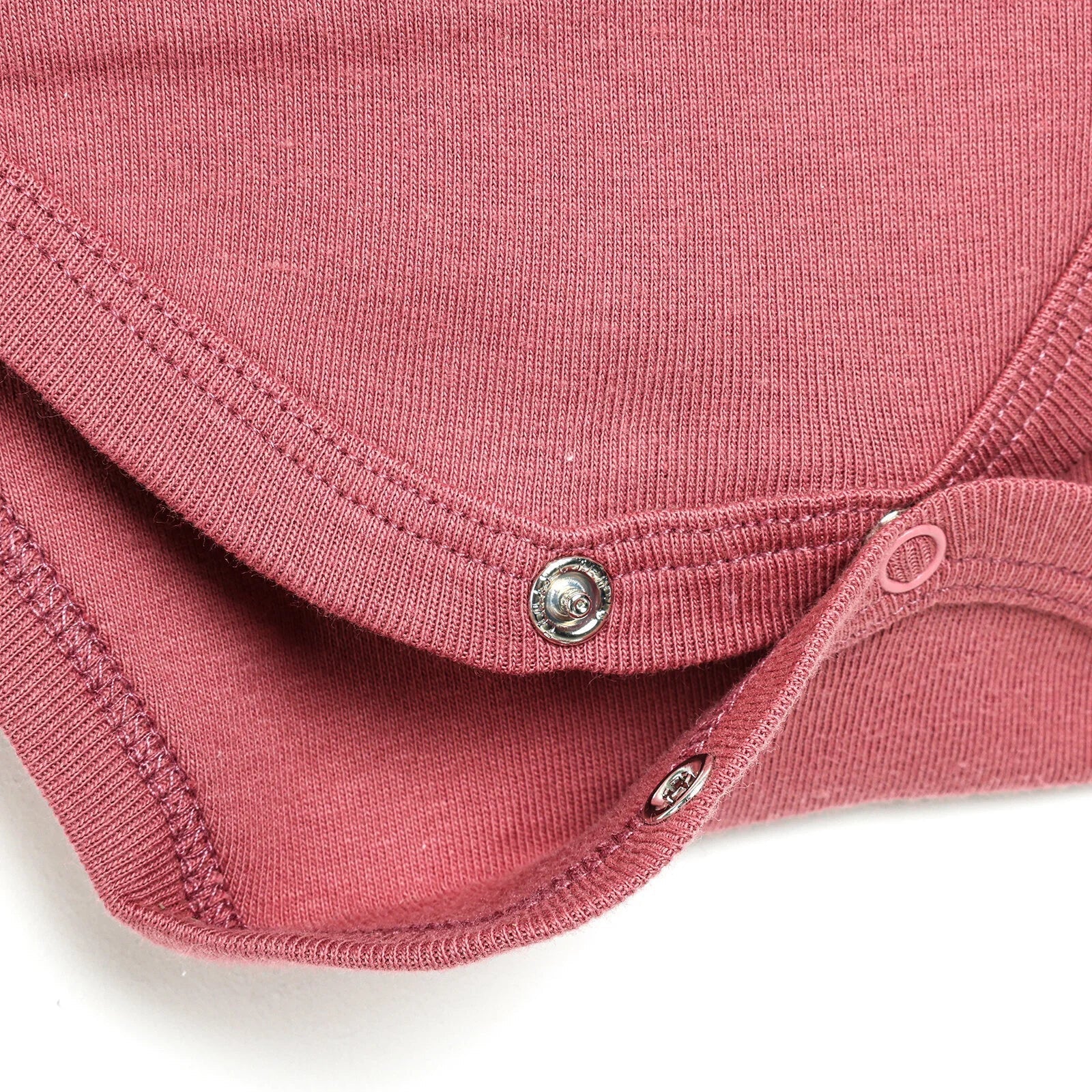 Motherlove Newborn Organic Sleeve Bodysuit - Dark Pink - mezetto ebebek ebebek
