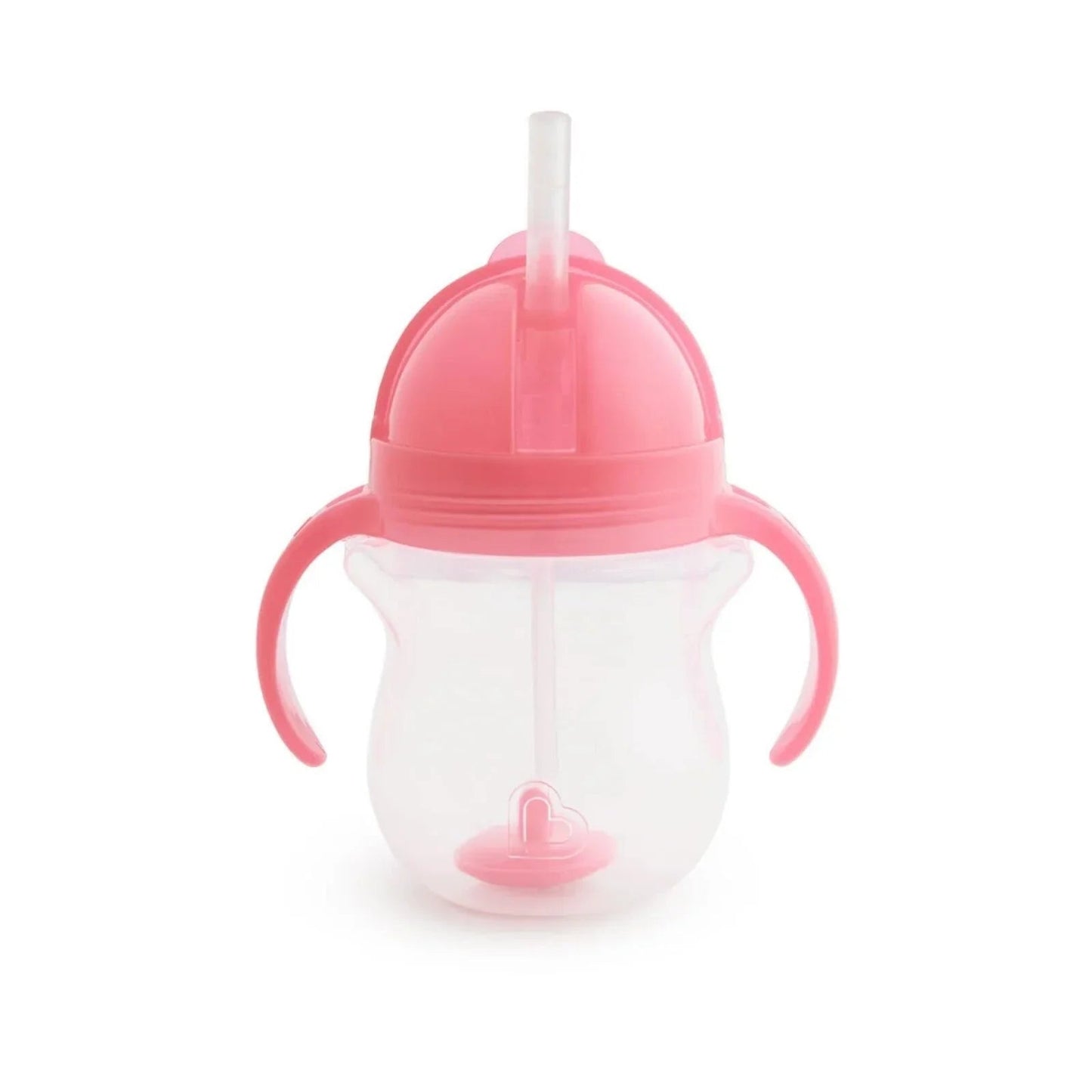 Munchkin Click Lock Tip & Sip Weighted Straw Cup Pink 207ml - mezetto ebebek ebebek