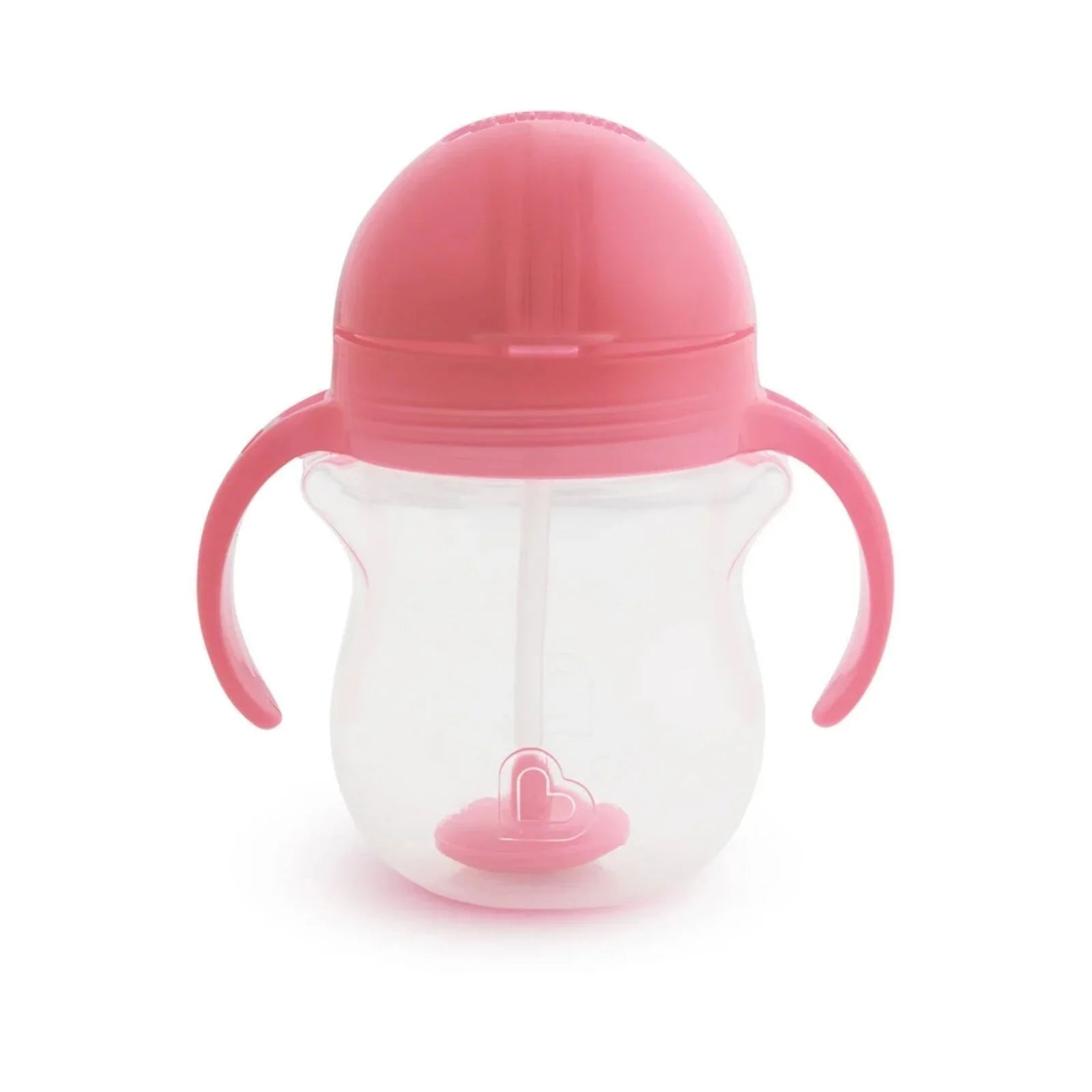 Munchkin Click Lock Tip & Sip Weighted Straw Cup Pink 207ml - mezetto ebebek ebebek