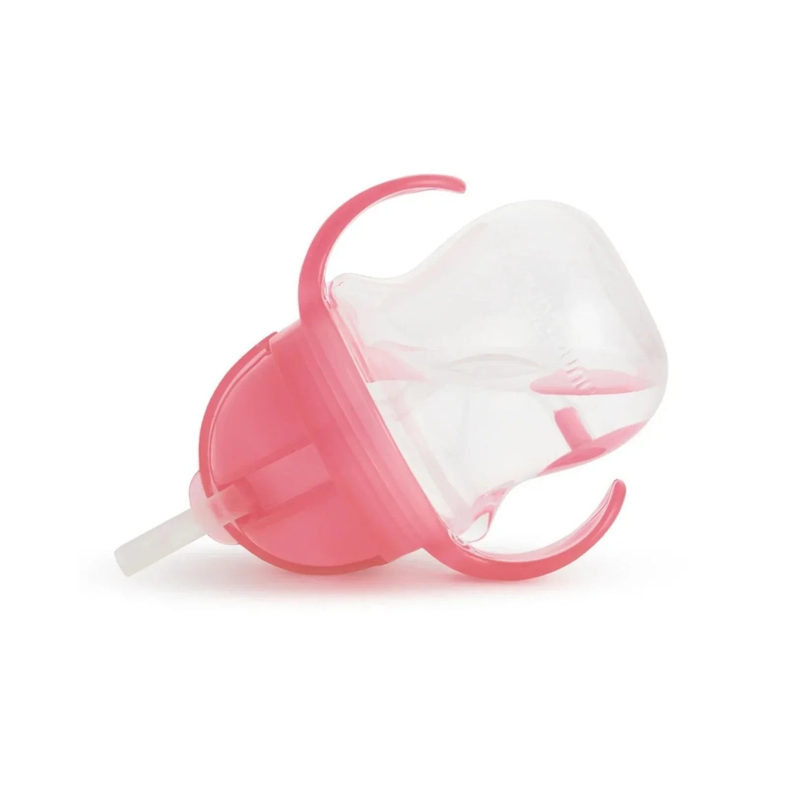 Munchkin Click Lock Tip & Sip Weighted Straw Cup Pink 207ml - mezetto ebebek ebebek