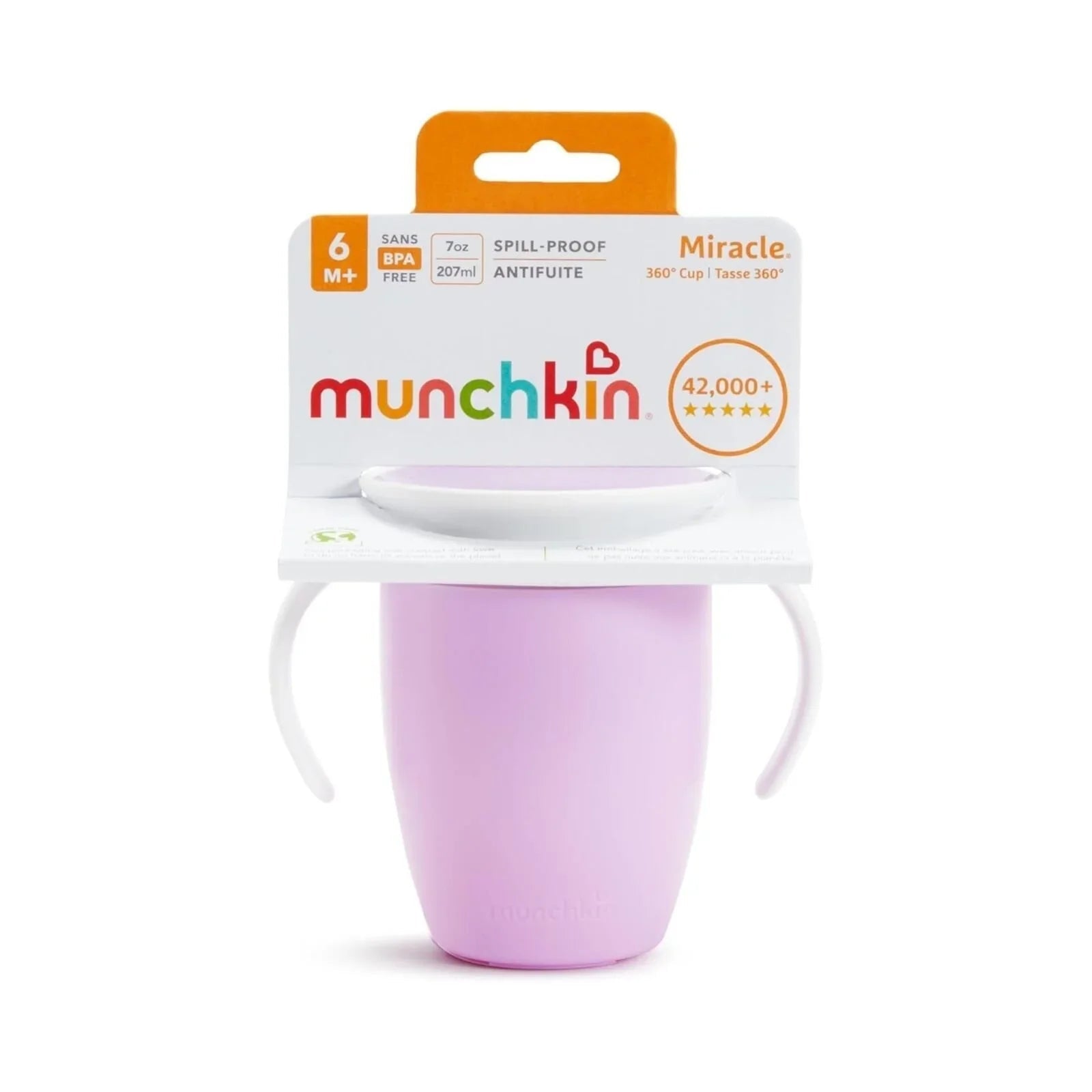 Munchkin Miracle 360 Trainer Cup 6+ months 207ml - Purple - mezetto ebebek ebebek