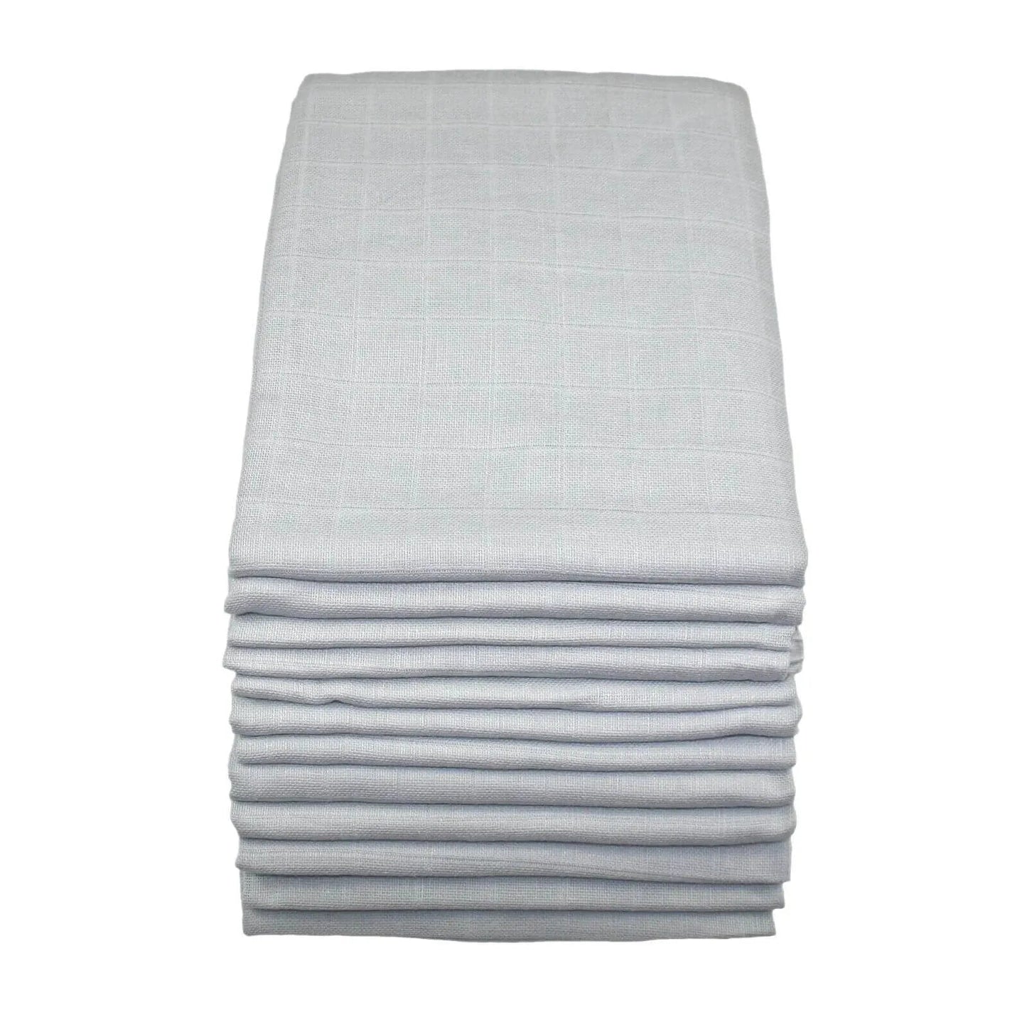 MuslinZ 12 Pack Muslin Squares 70x70cm - Grey - mezetto ebebek ebebek