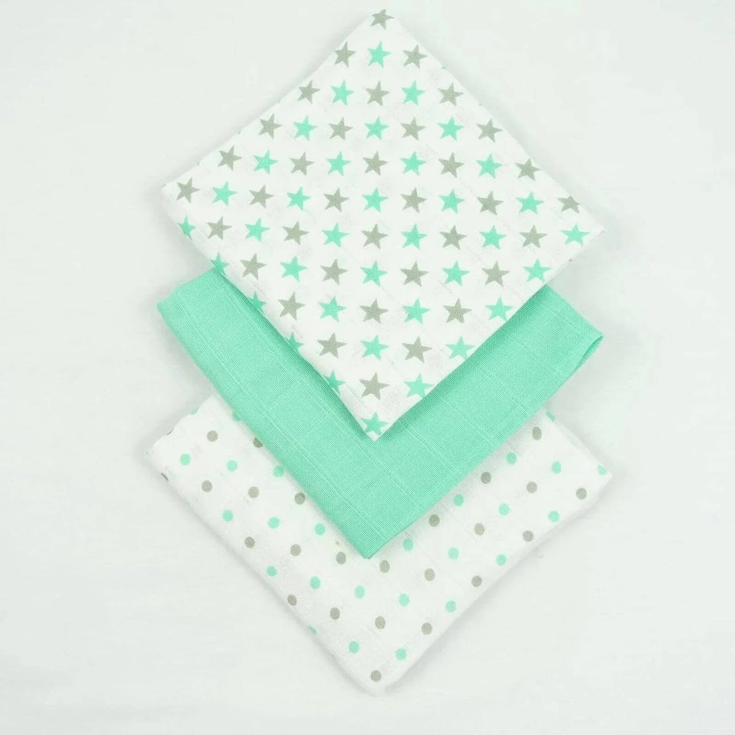 MuslinZ 12 Pack Muslin Squares 70x70cm - Mint - mezetto ebebek ebebek