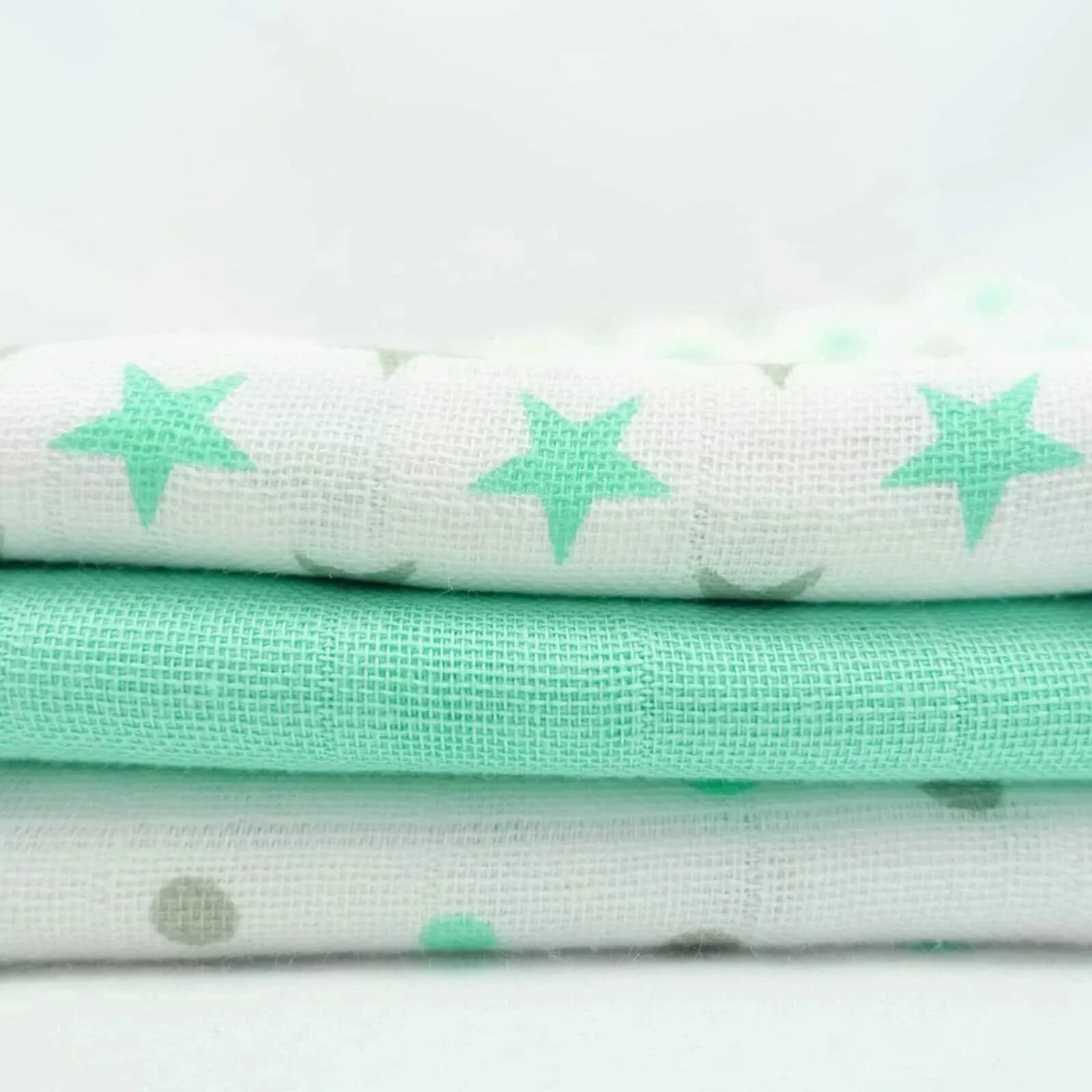 MuslinZ 12 Pack Muslin Squares 70x70cm - Mint - mezetto ebebek ebebek