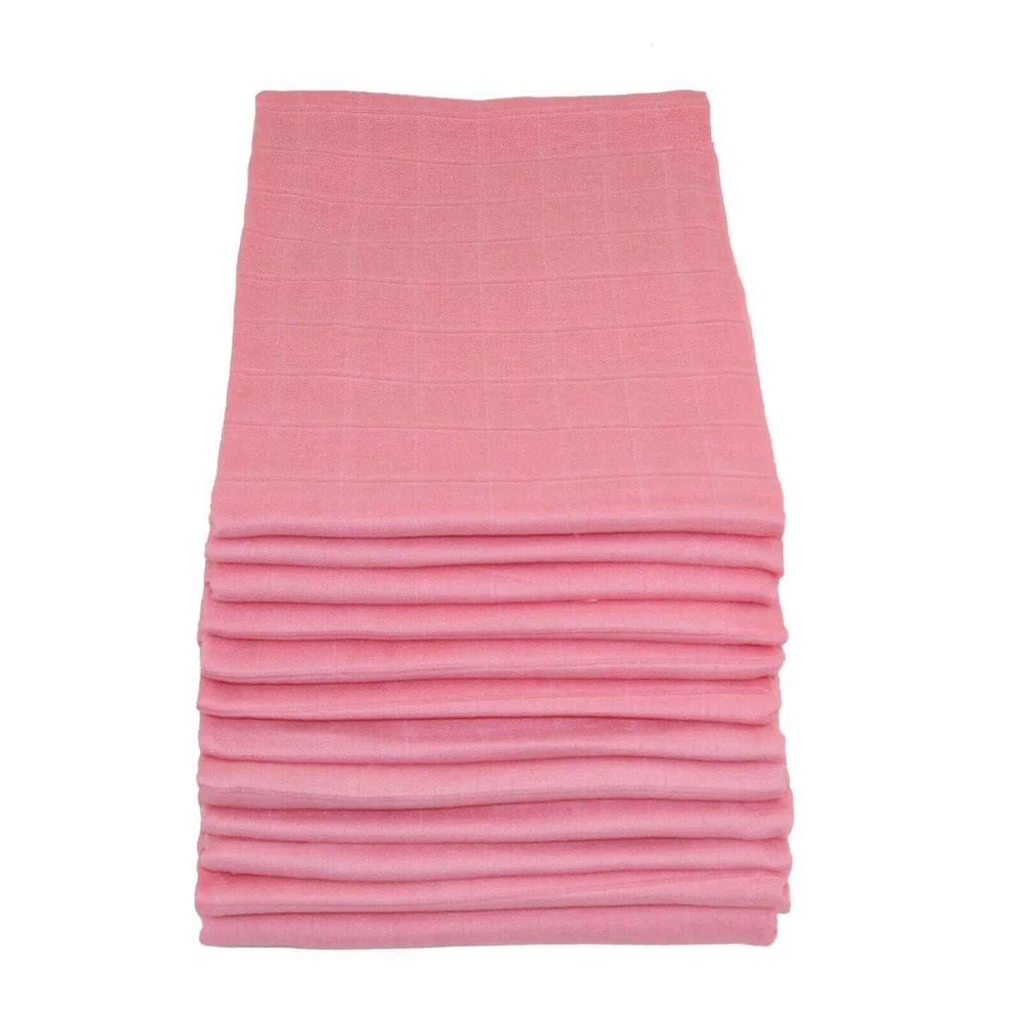 MuslinZ 12 Pack Muslin Squares 70x70cm - Pink - mezetto ebebek ebebek