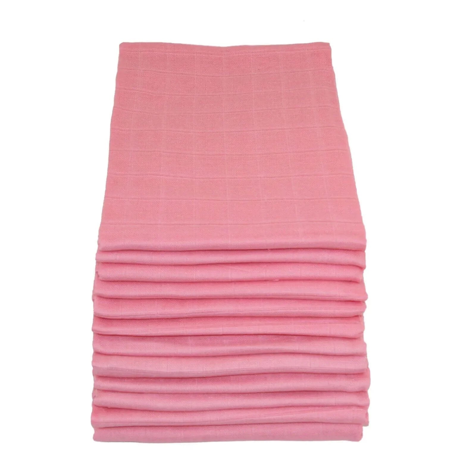 MuslinZ 12 Pack Muslin Squares 70x70cm - Pink - mezetto ebebek ebebek