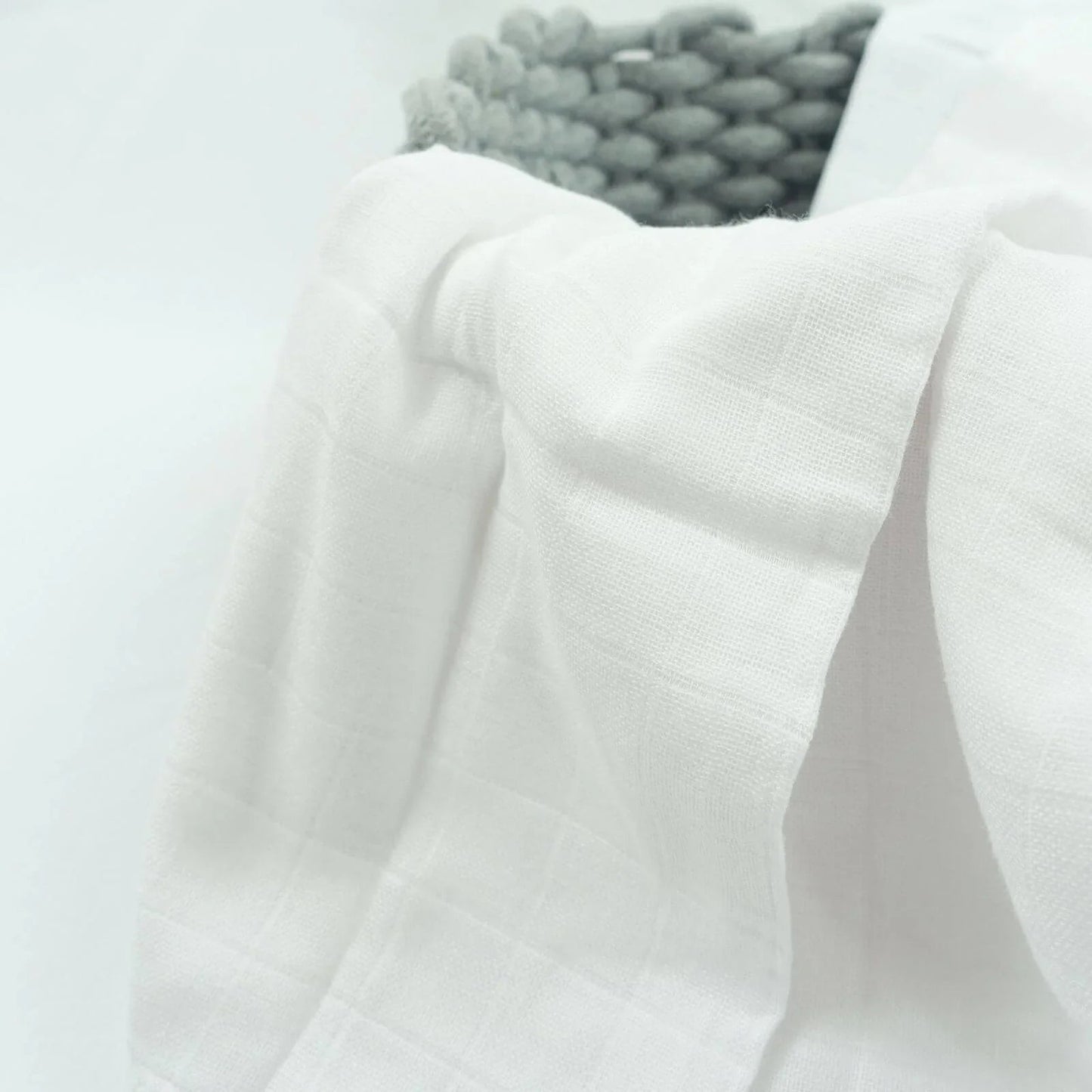 MuslinZ 12 Pack Muslin Squares 70x70cm - White - mezetto ebebek ebebek